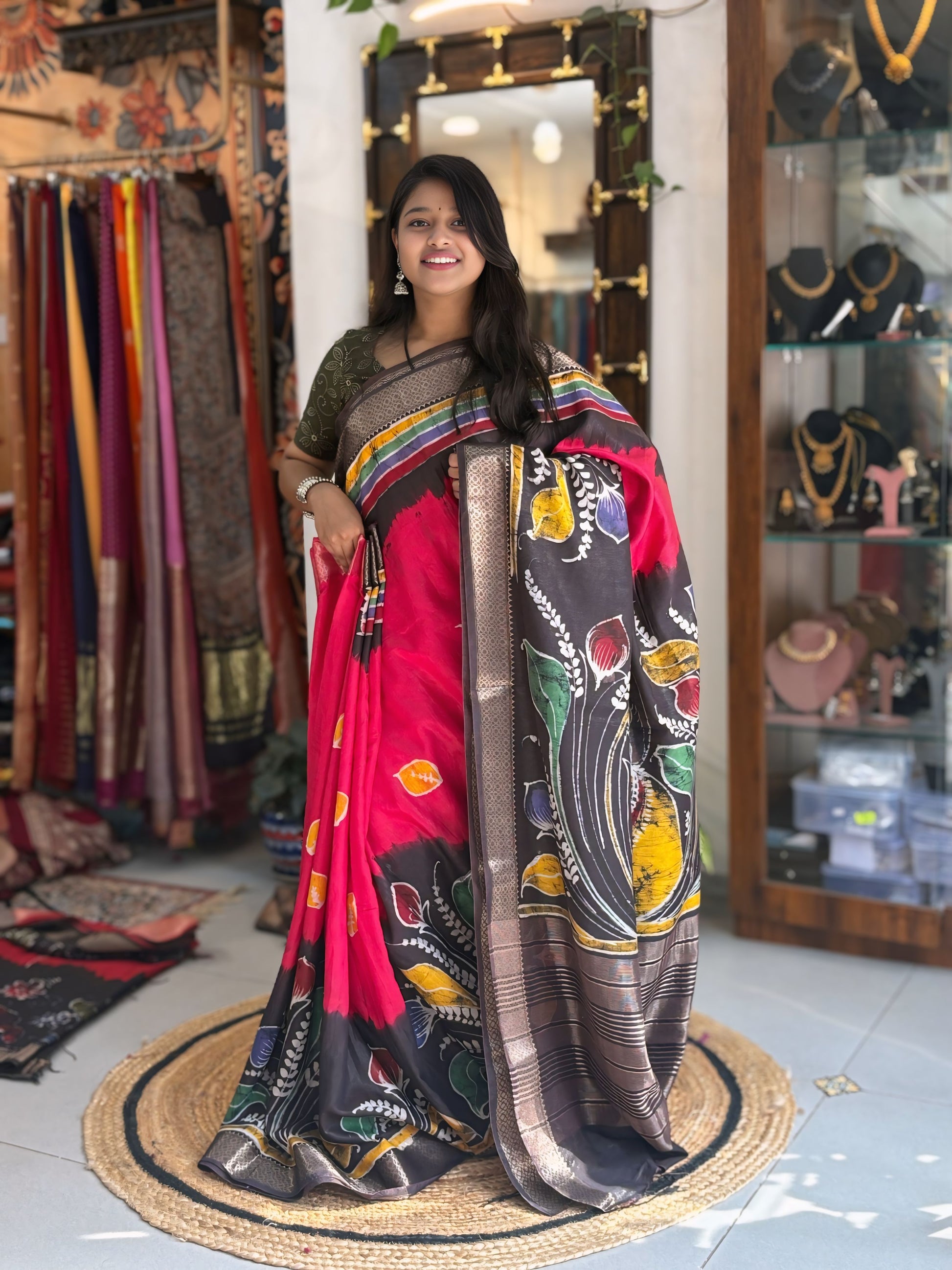 Batik Raga - Hand Batik Maheshwari Saree