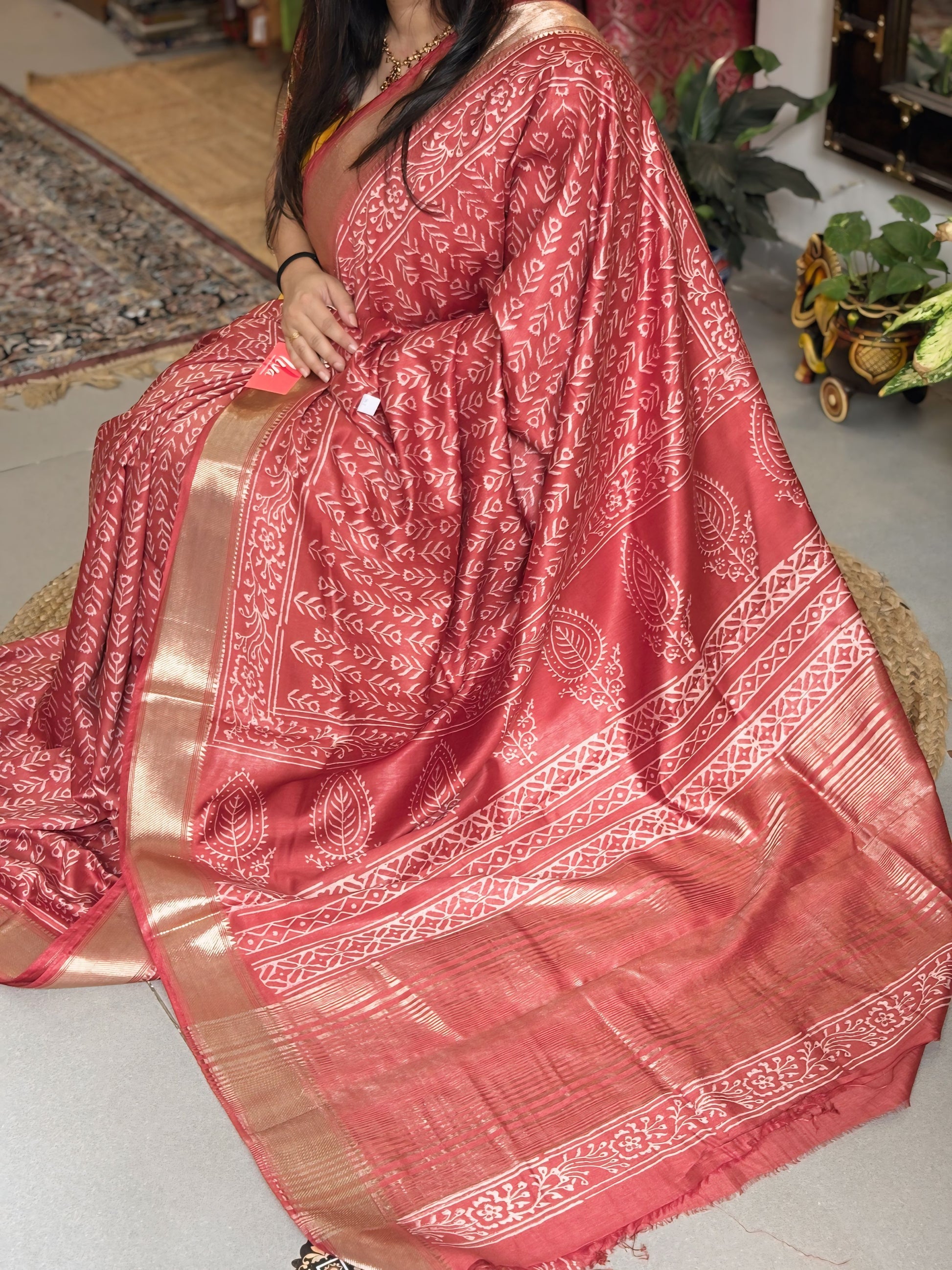 Pankhuri - Maheshwari Dabu Saree
