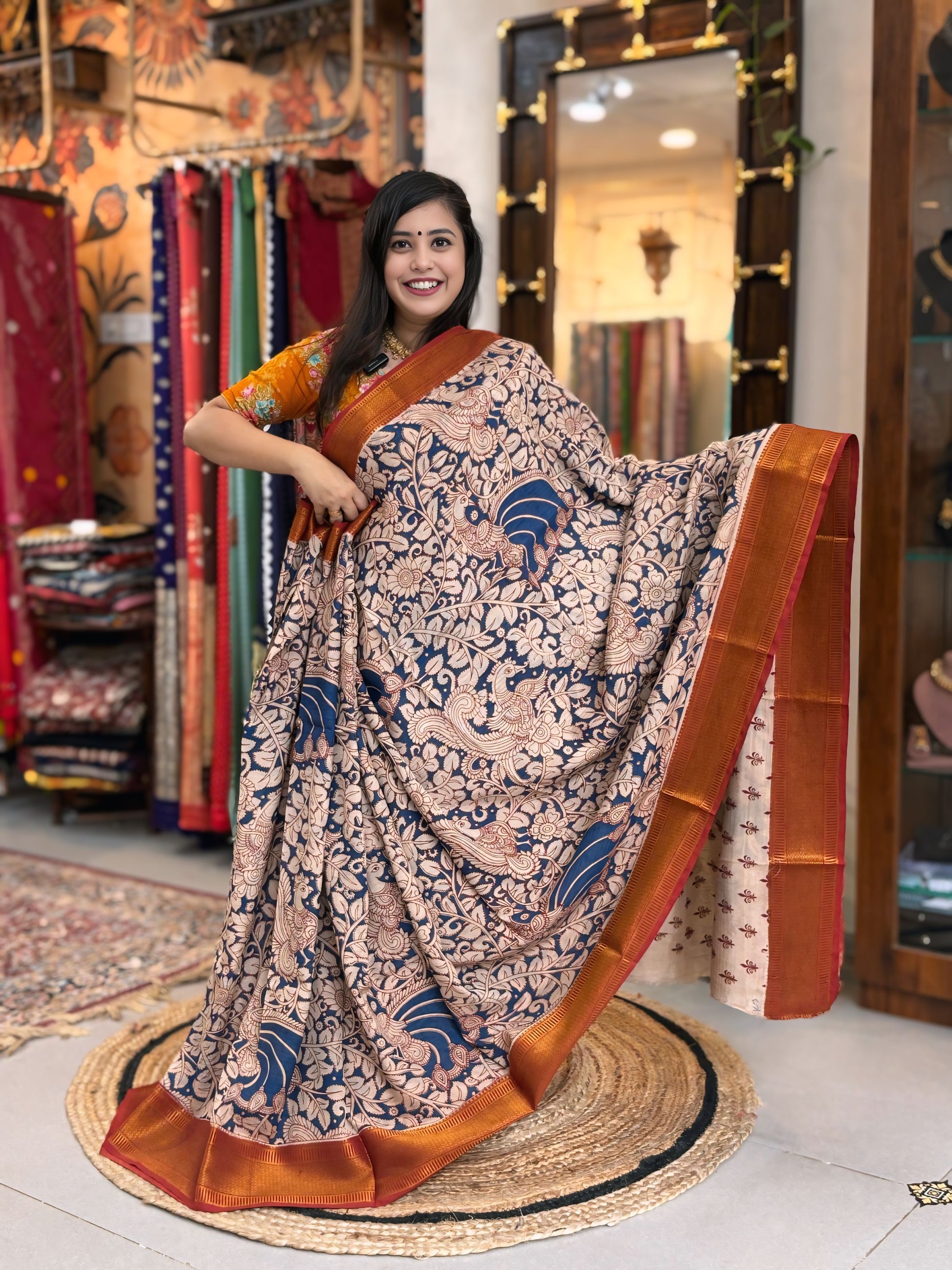 Nazreen
- Kalamkari Nizam Heavy Border