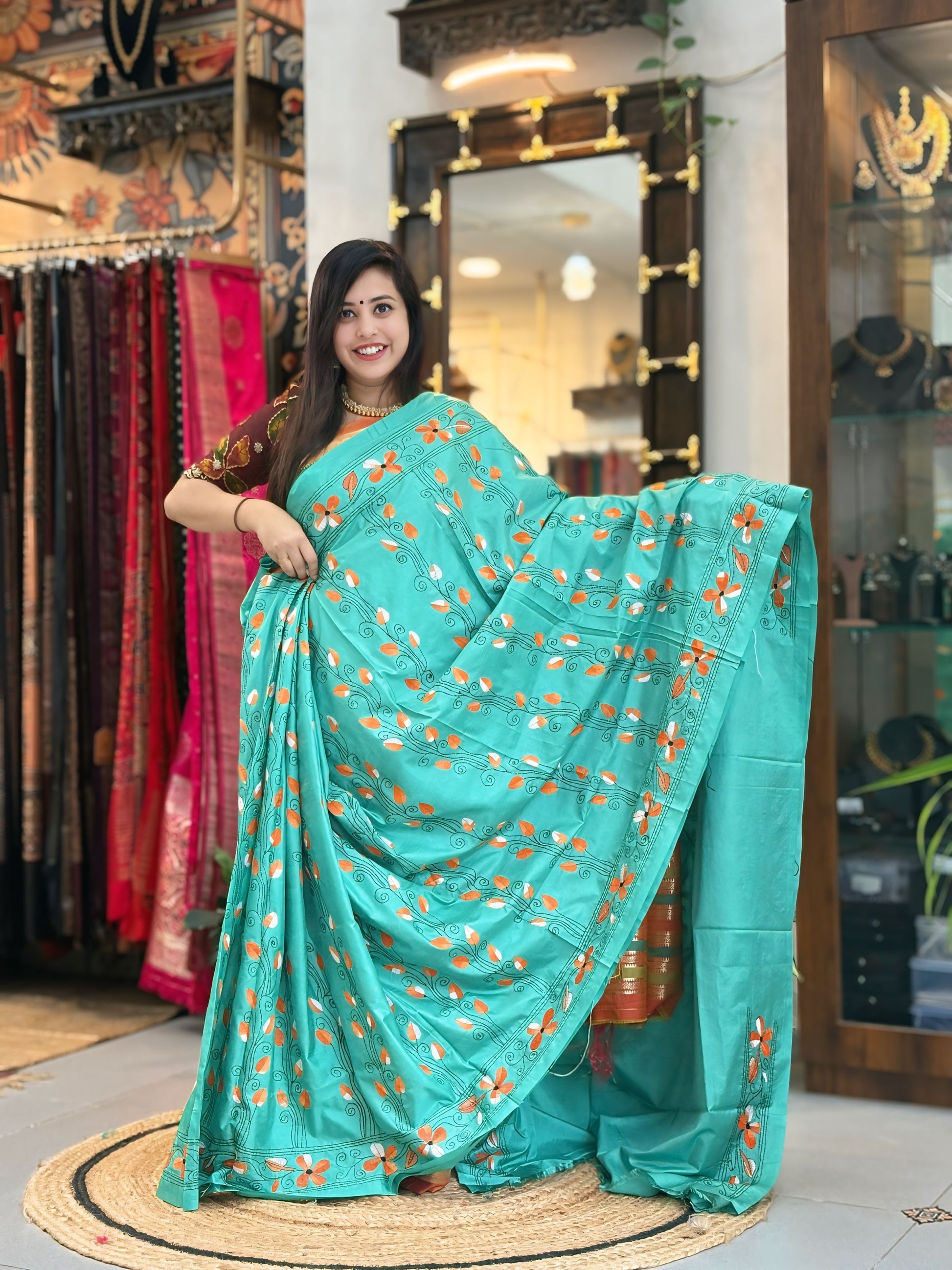 Shobha - Katha Dupian Silk Saree