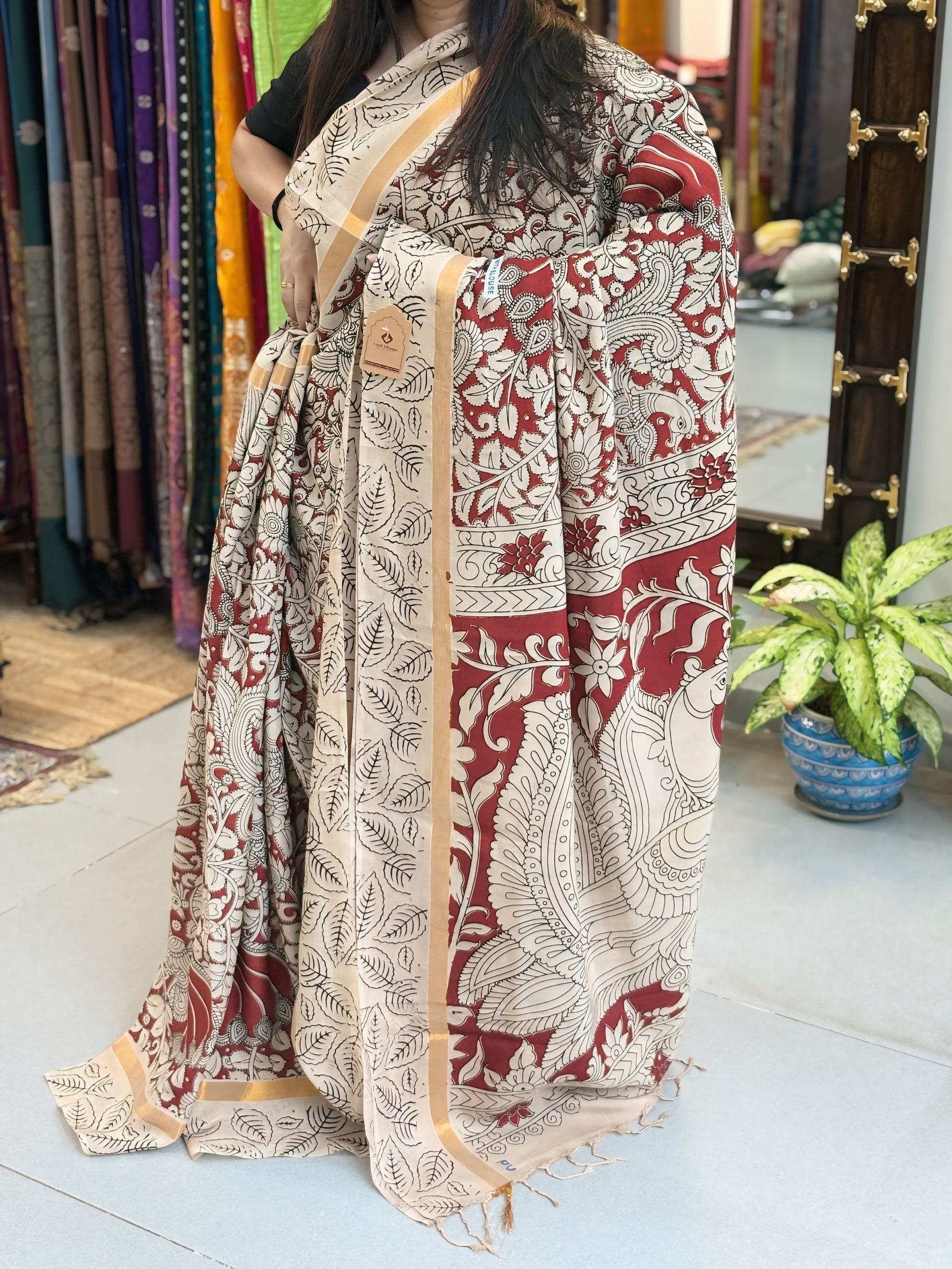 Kalamkari Nellore Silk 1003