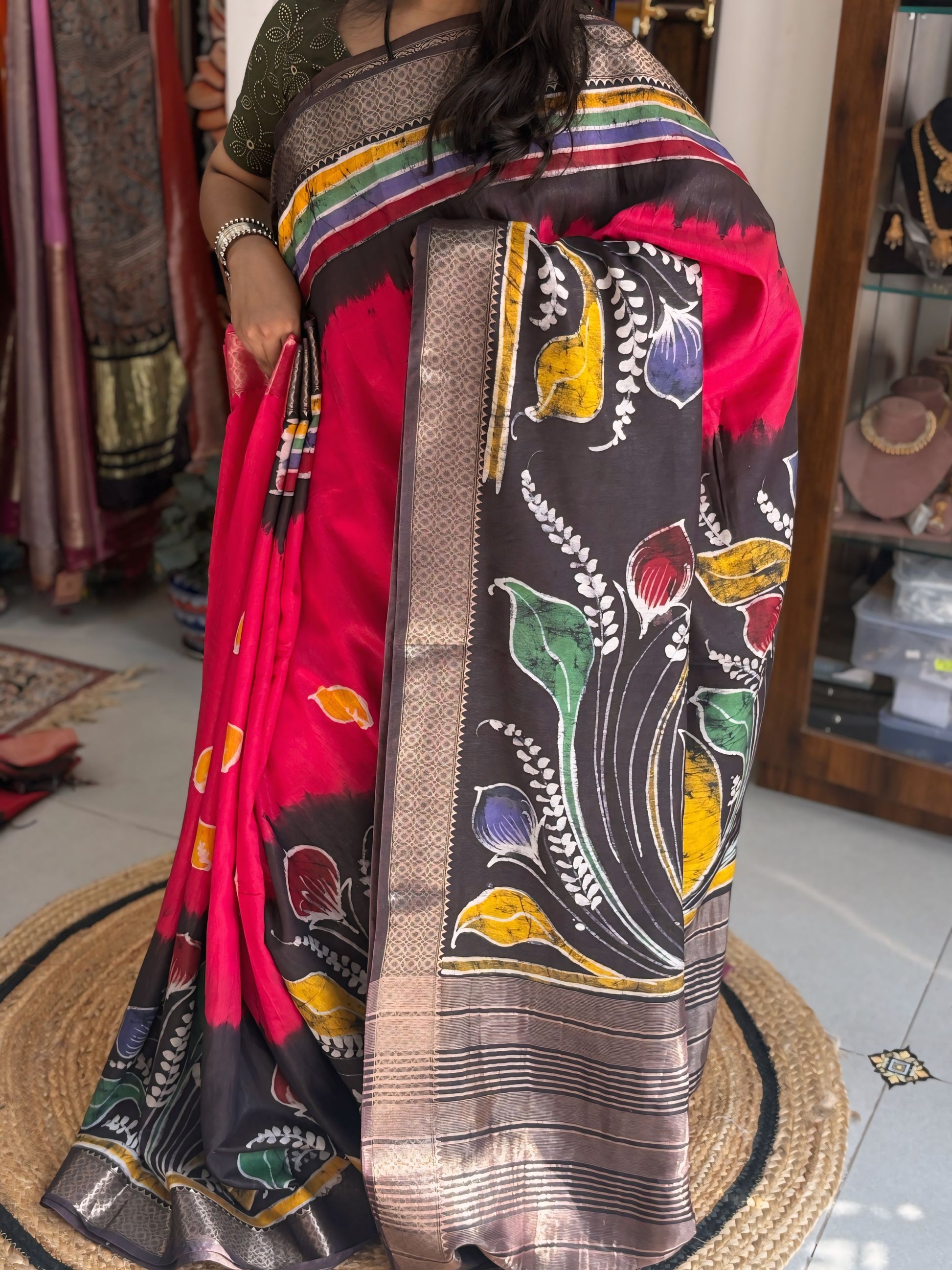 Batik Raga - Hand Batik Maheshwari Saree