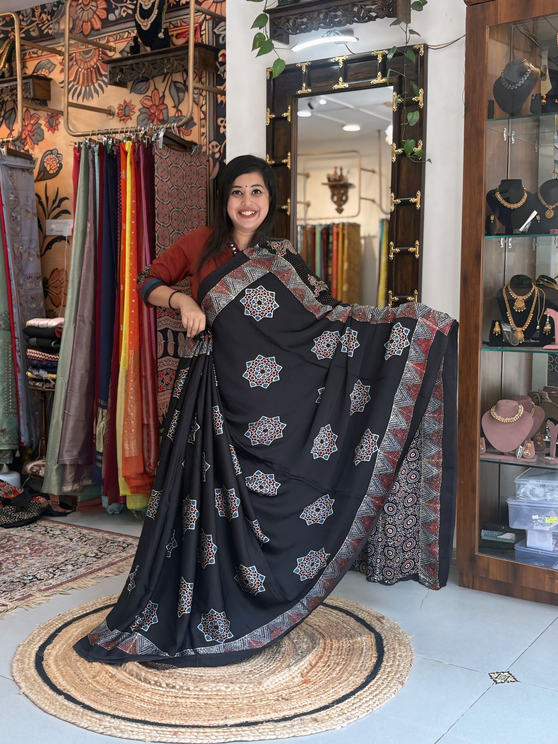 Kala - Ajrakh Modal without Lakripatta