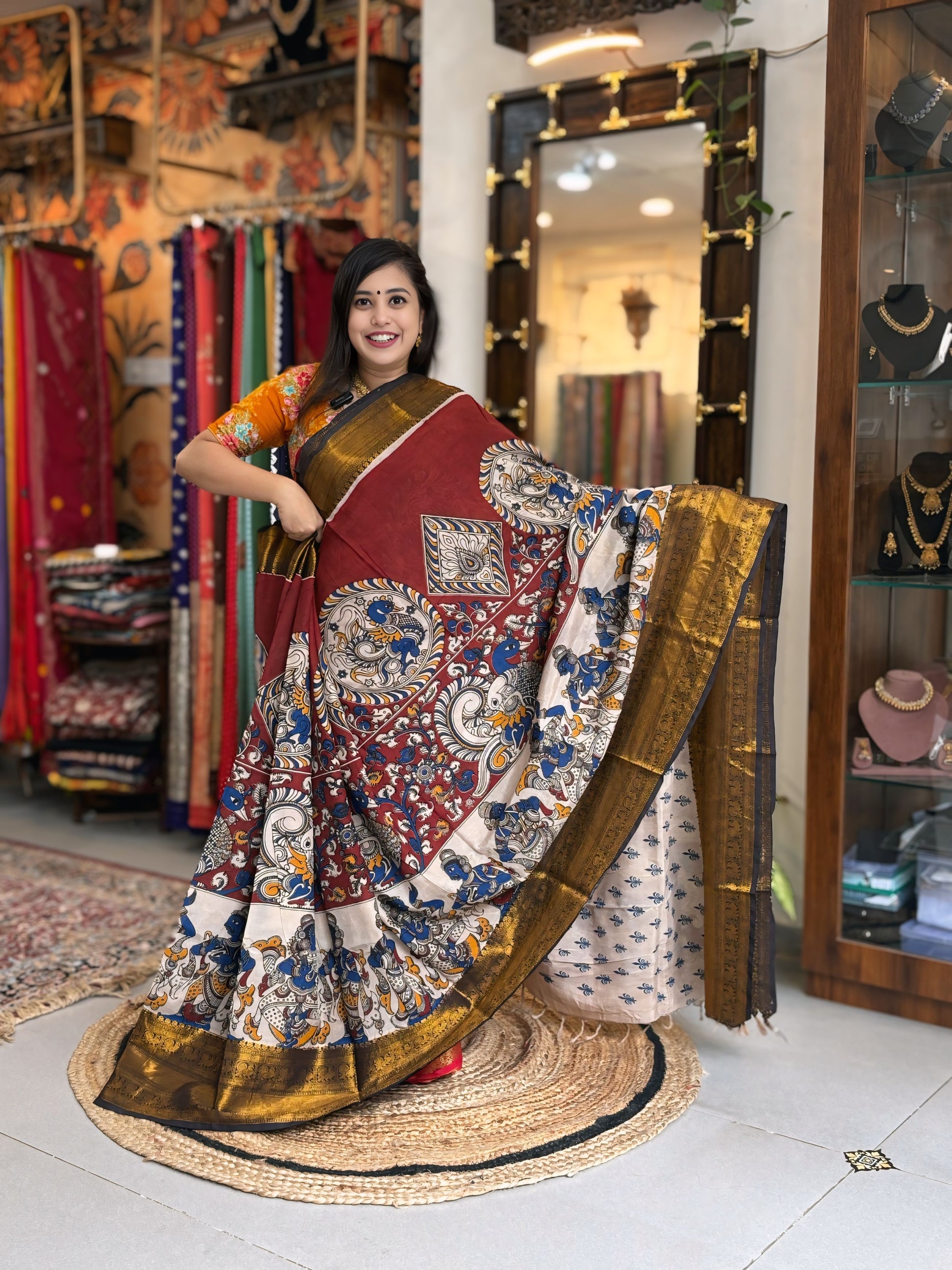 Zevar
- Kalamkari Nizam Heavy Border