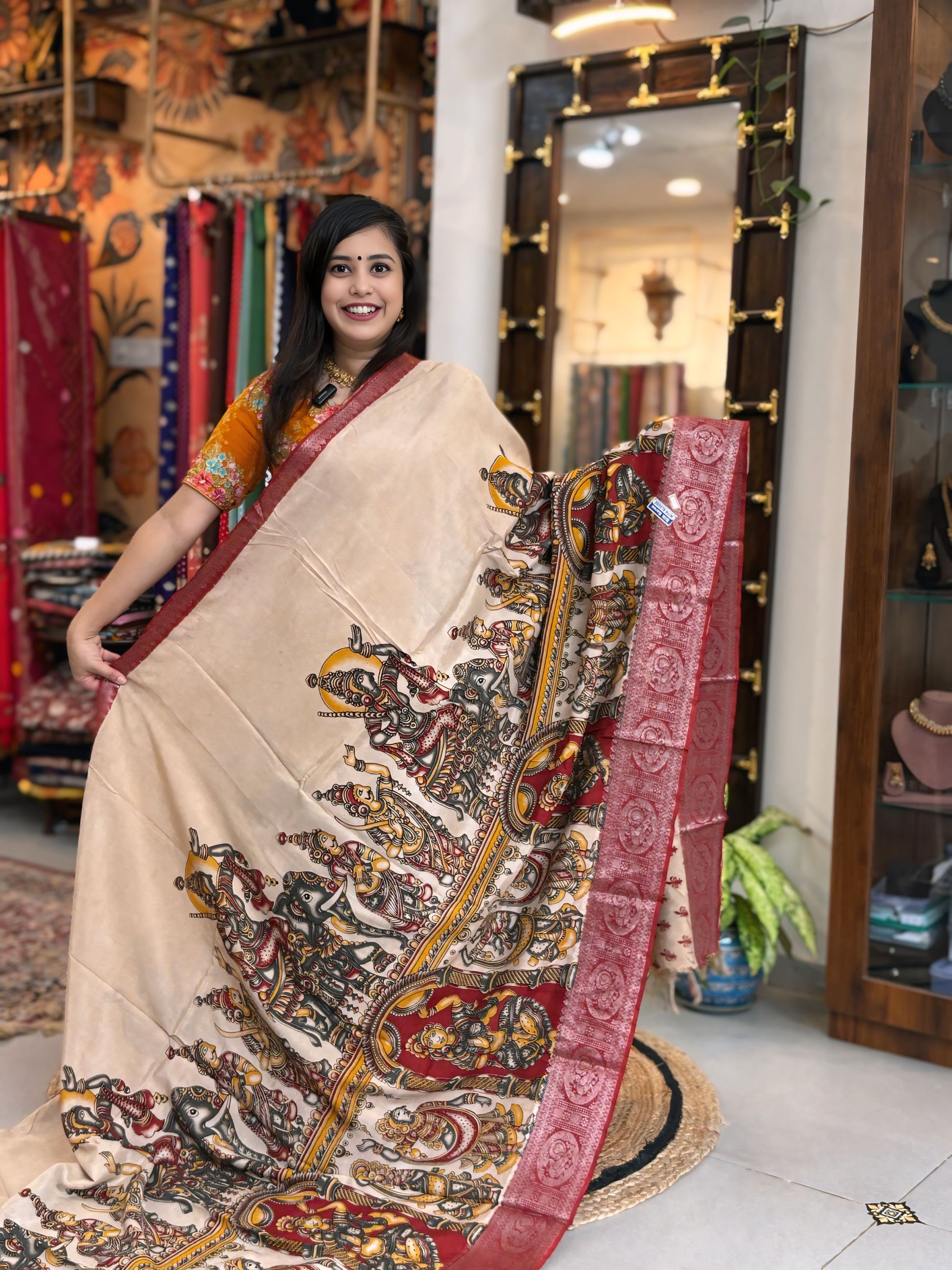 Mehrun
- Kalamkari Nizam Heavy Border