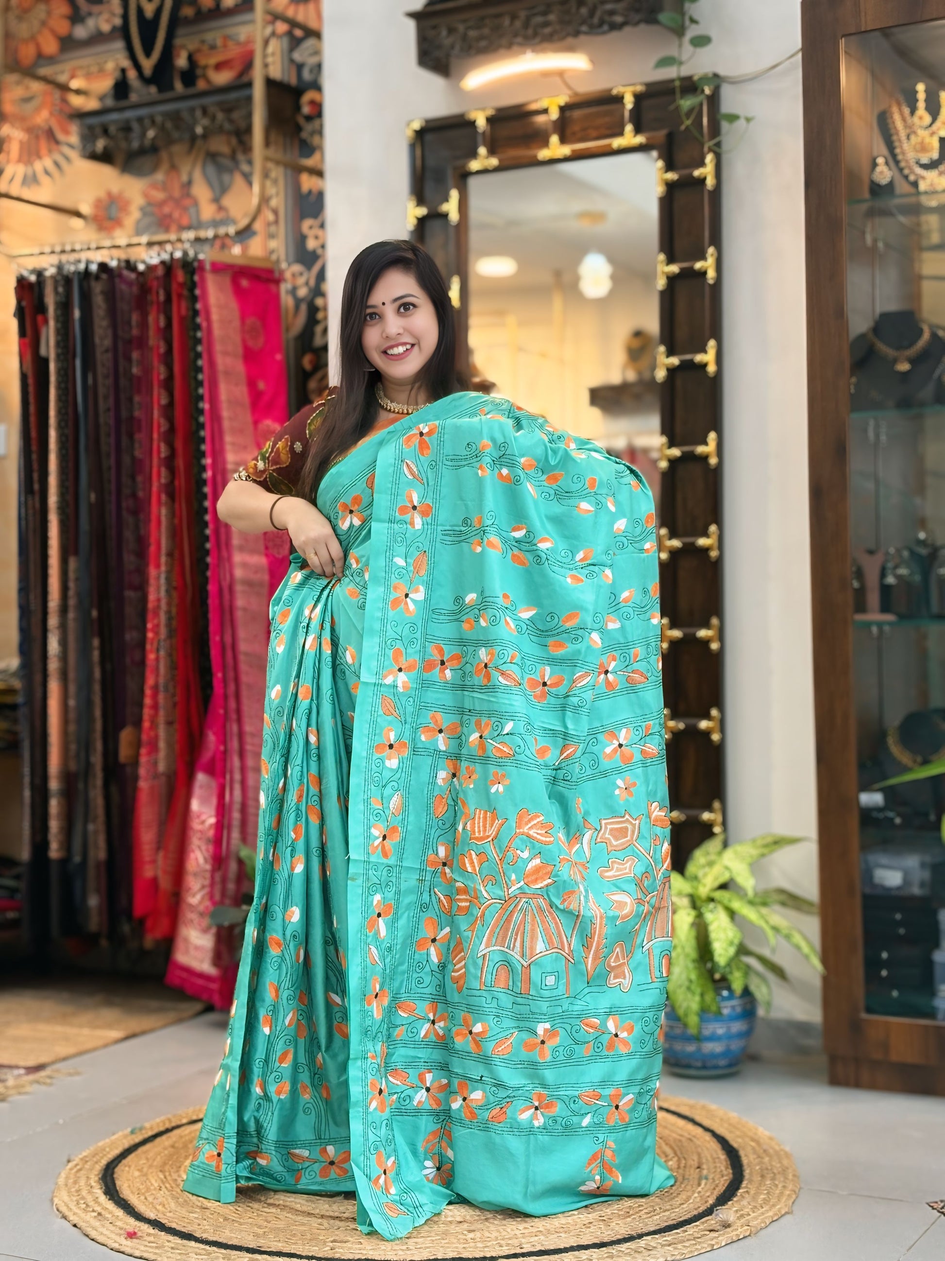 Shobha - Katha Dupian Silk Saree