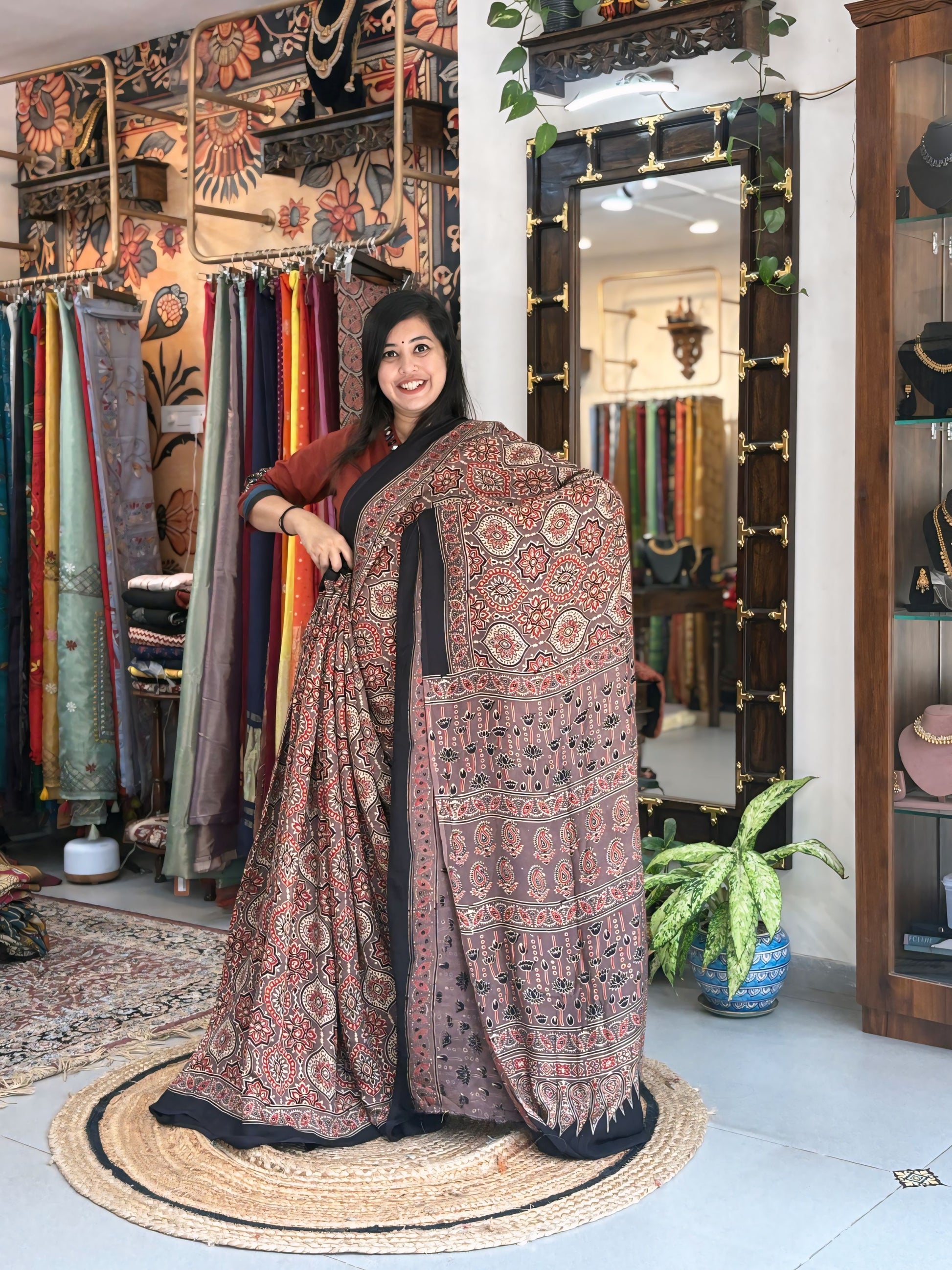Indira - Ajrakh Modal without  Lakripatta