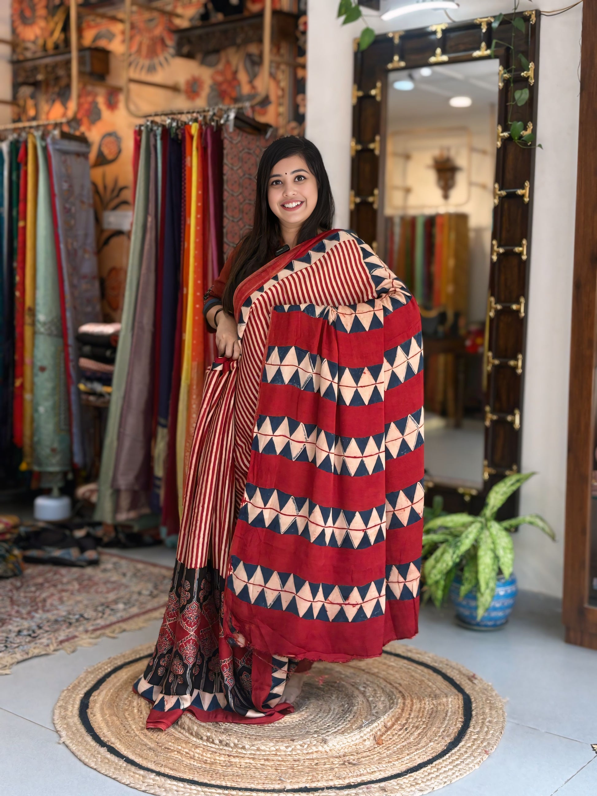 Mridula - Ajrakh Modal without Lakripatta