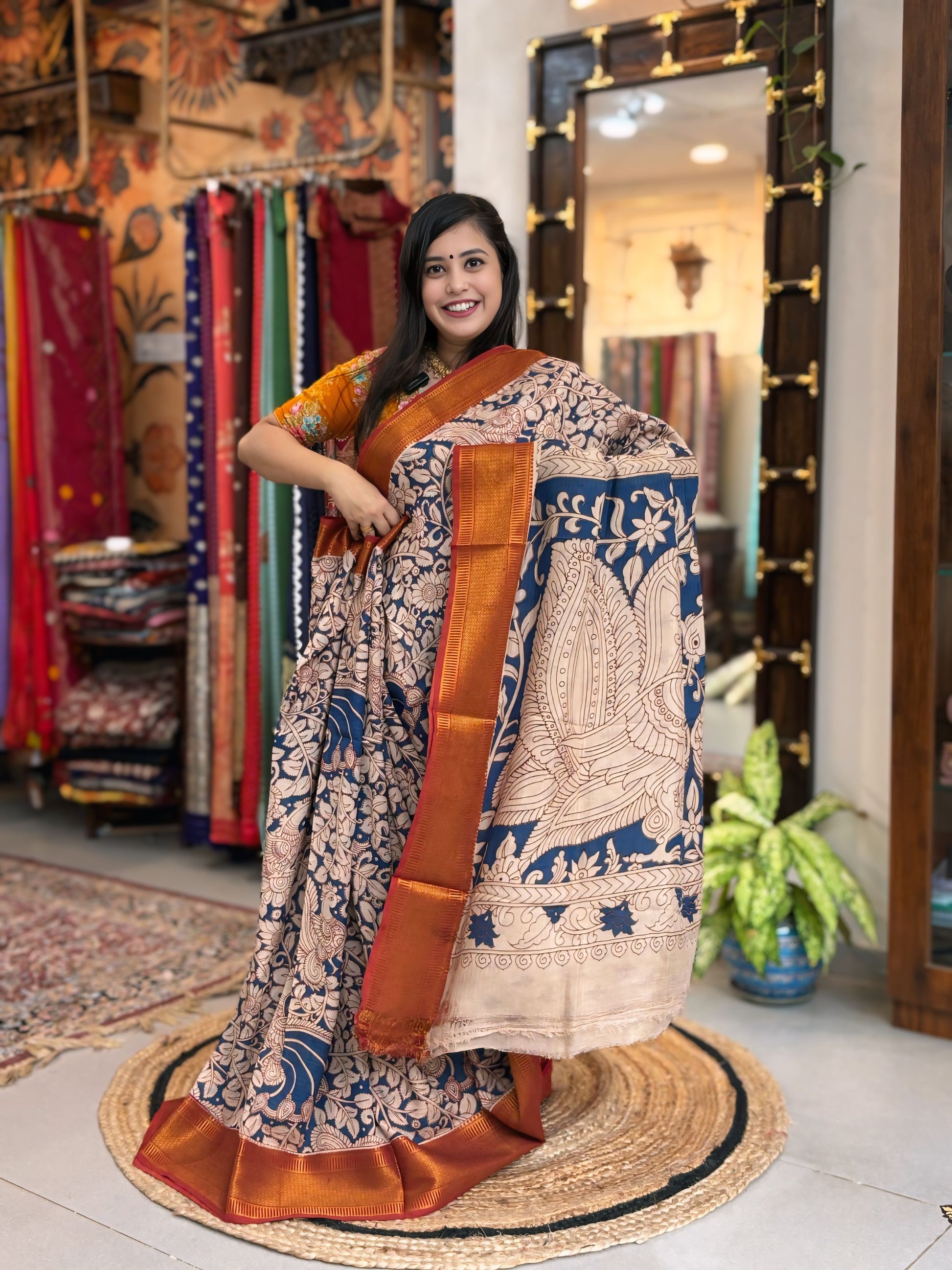 Nazreen
- Kalamkari Nizam Heavy Border