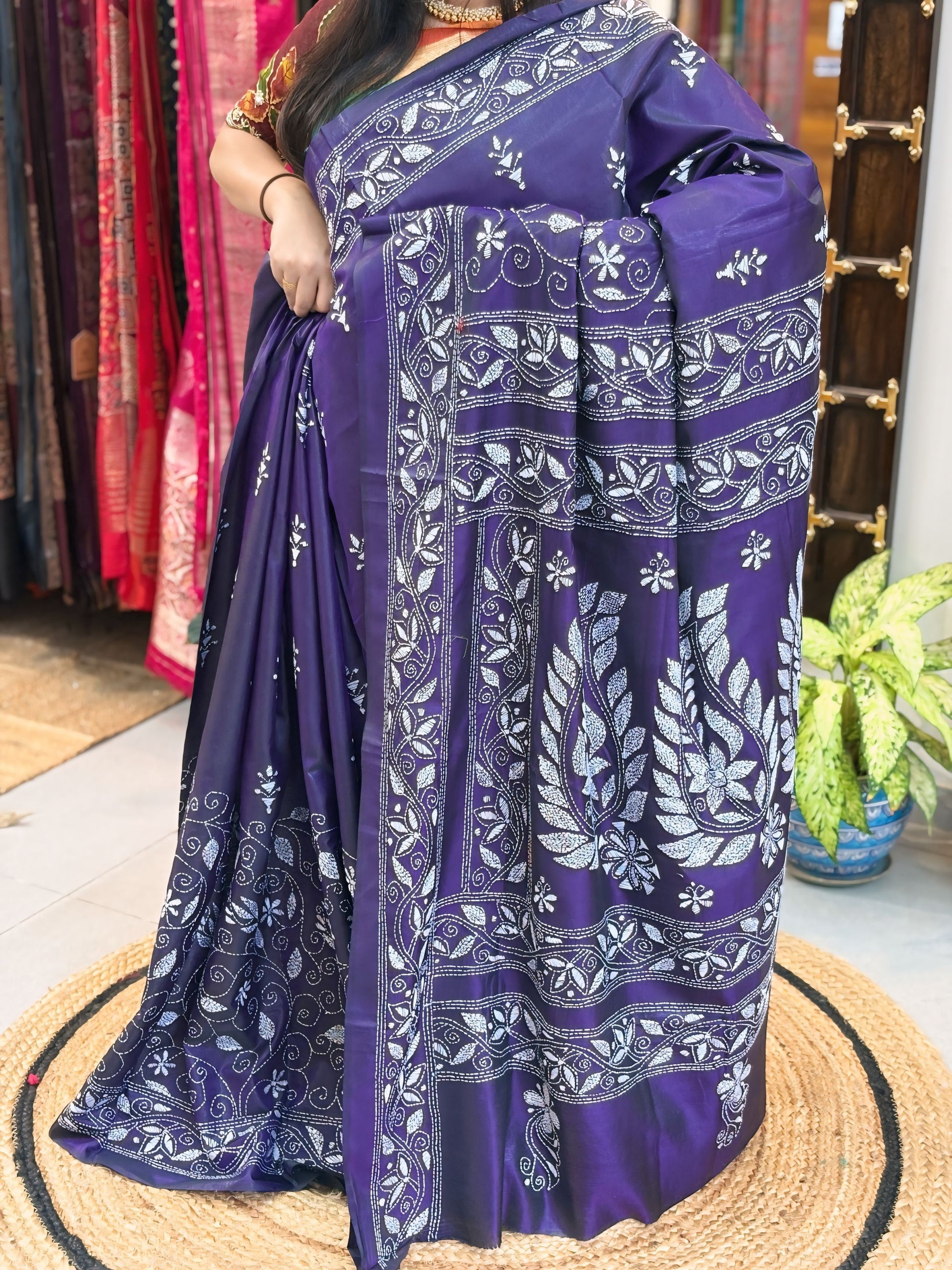 Tarangini - Katha Dupian Silk Saree