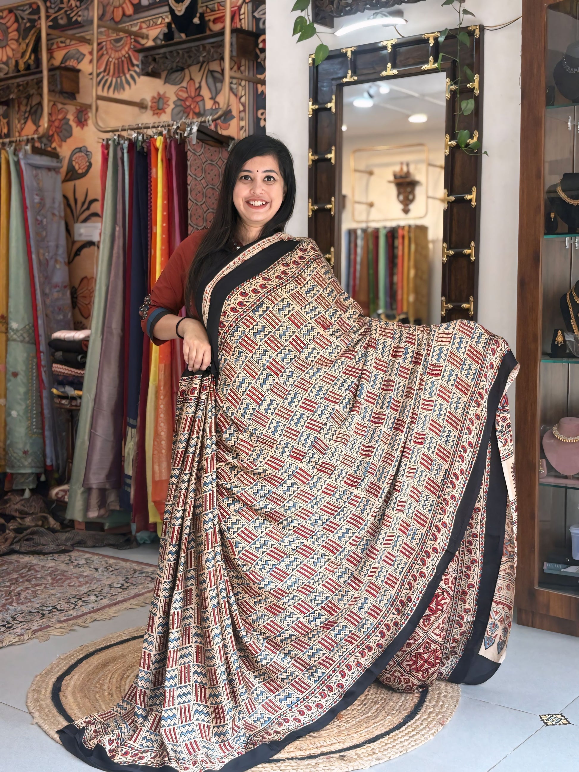Sandhya - Ajrakh Modal without  Lakripatta