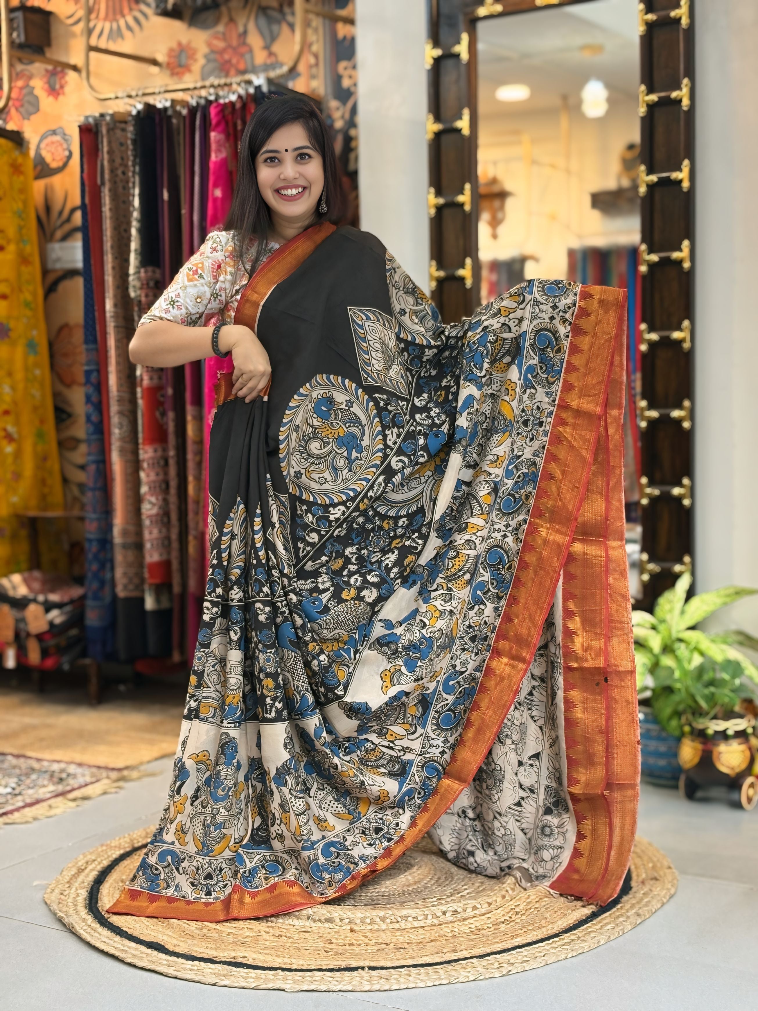 Kalamkari Nizam Border