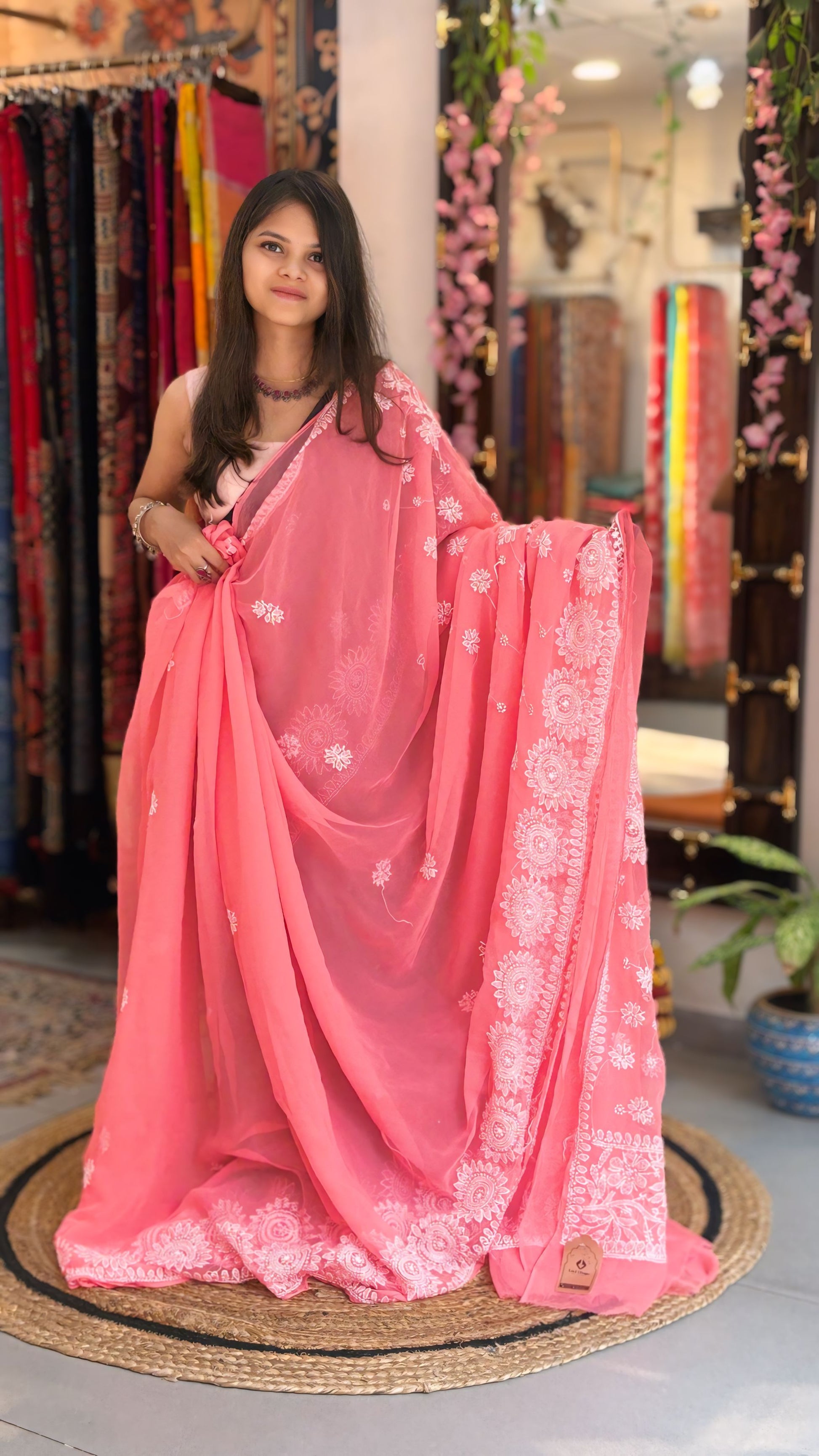 Aisha - Chikankari Saree
