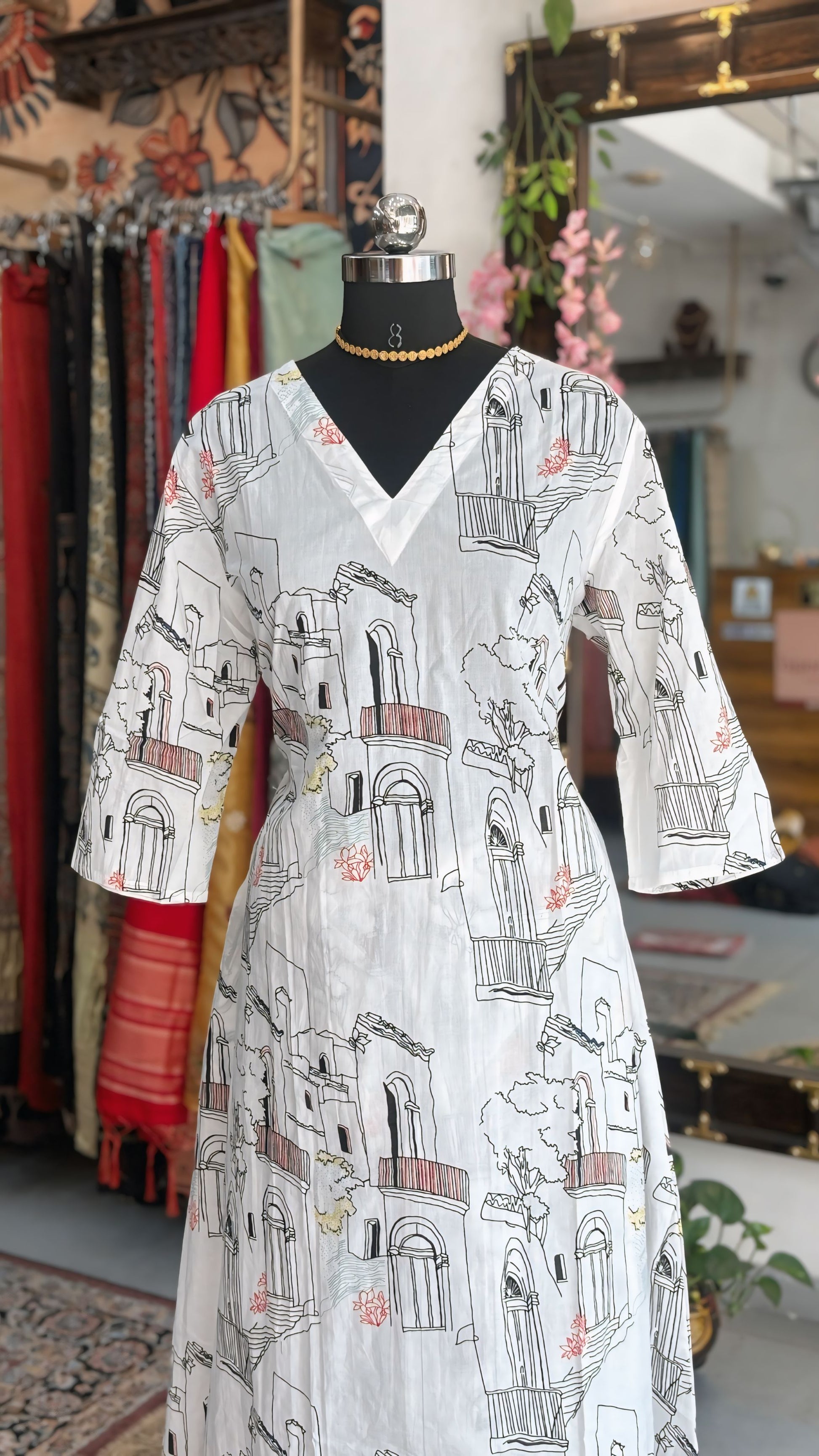 Vintage Window Kurti