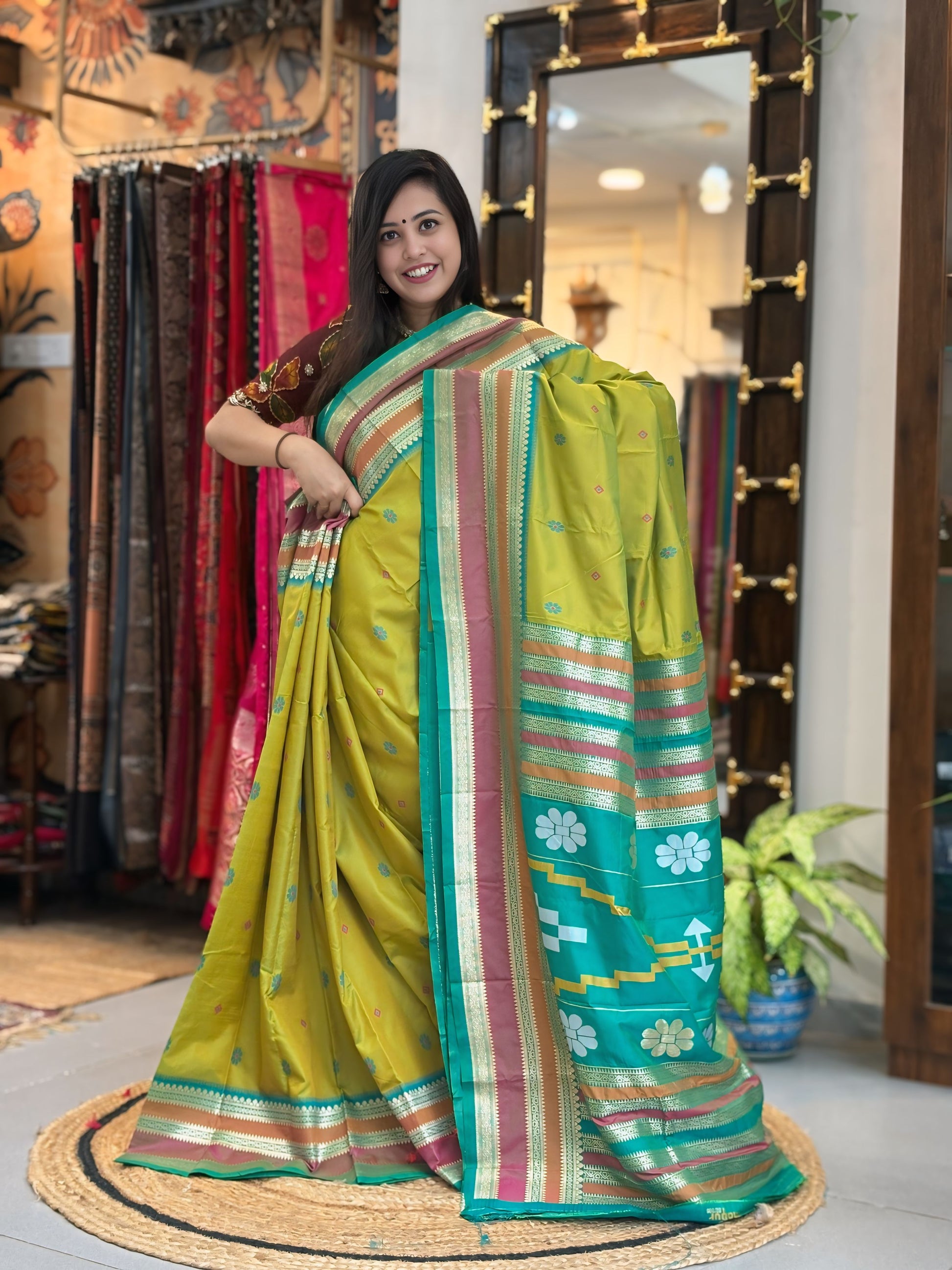 Pachai - Kanchipuram Silk