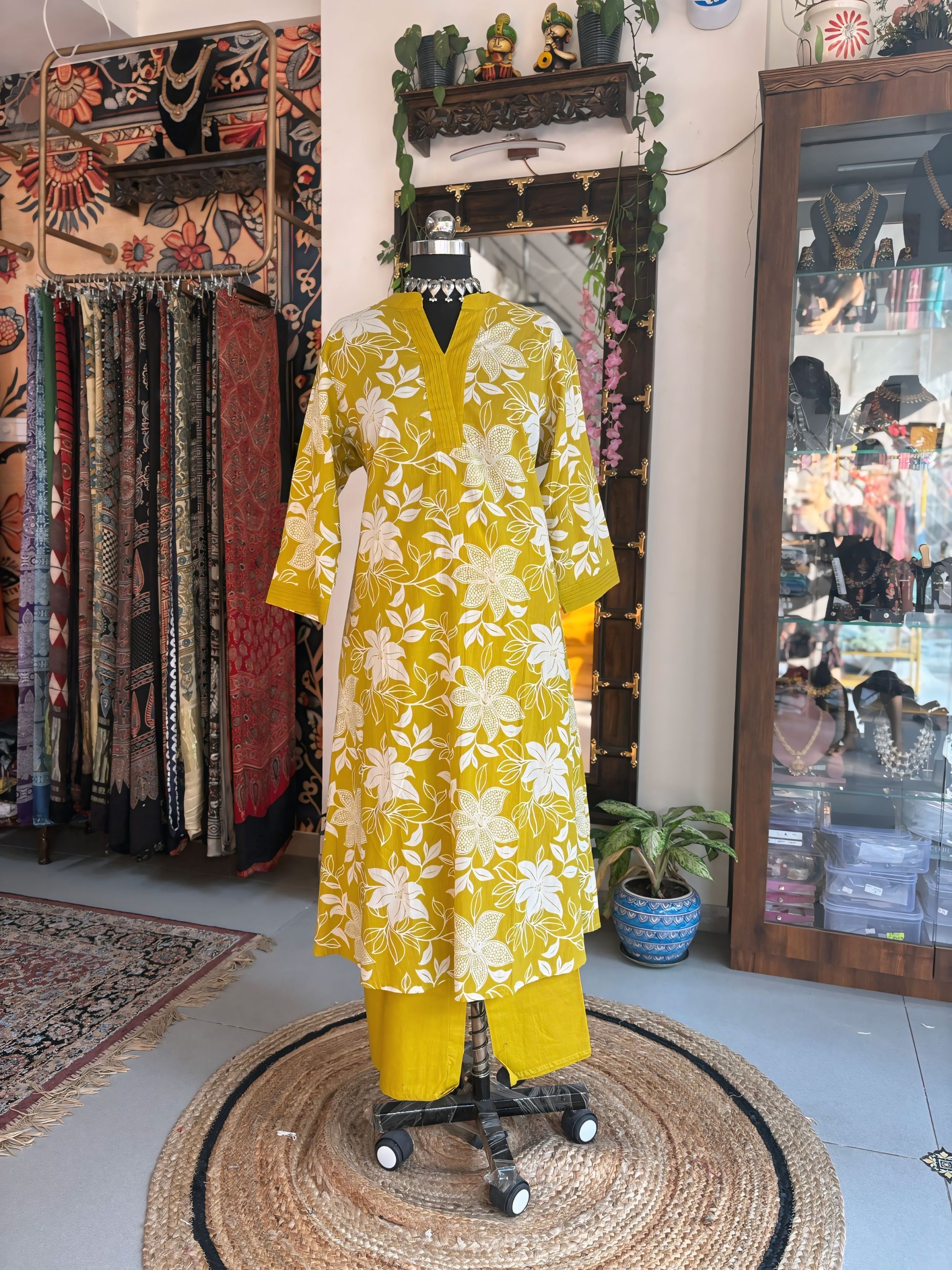 Yellow Garden Kurti