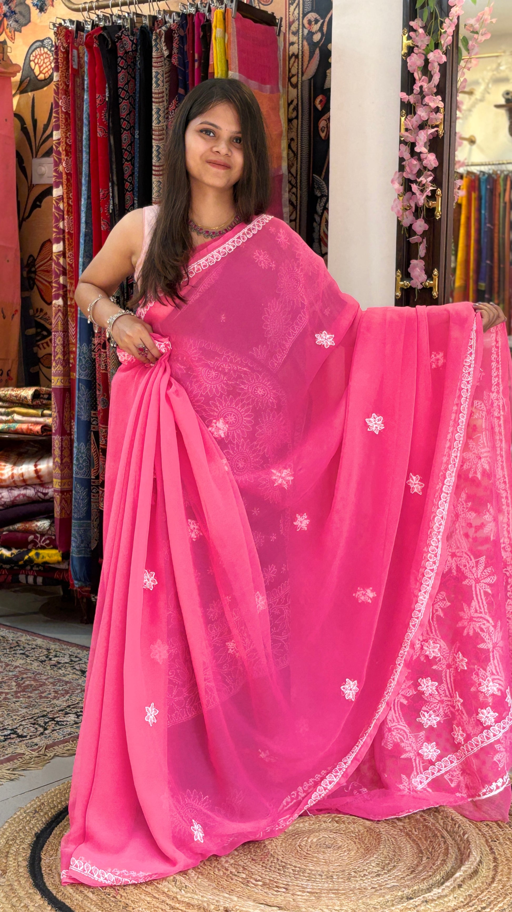 Ishika - Chikankari Saree