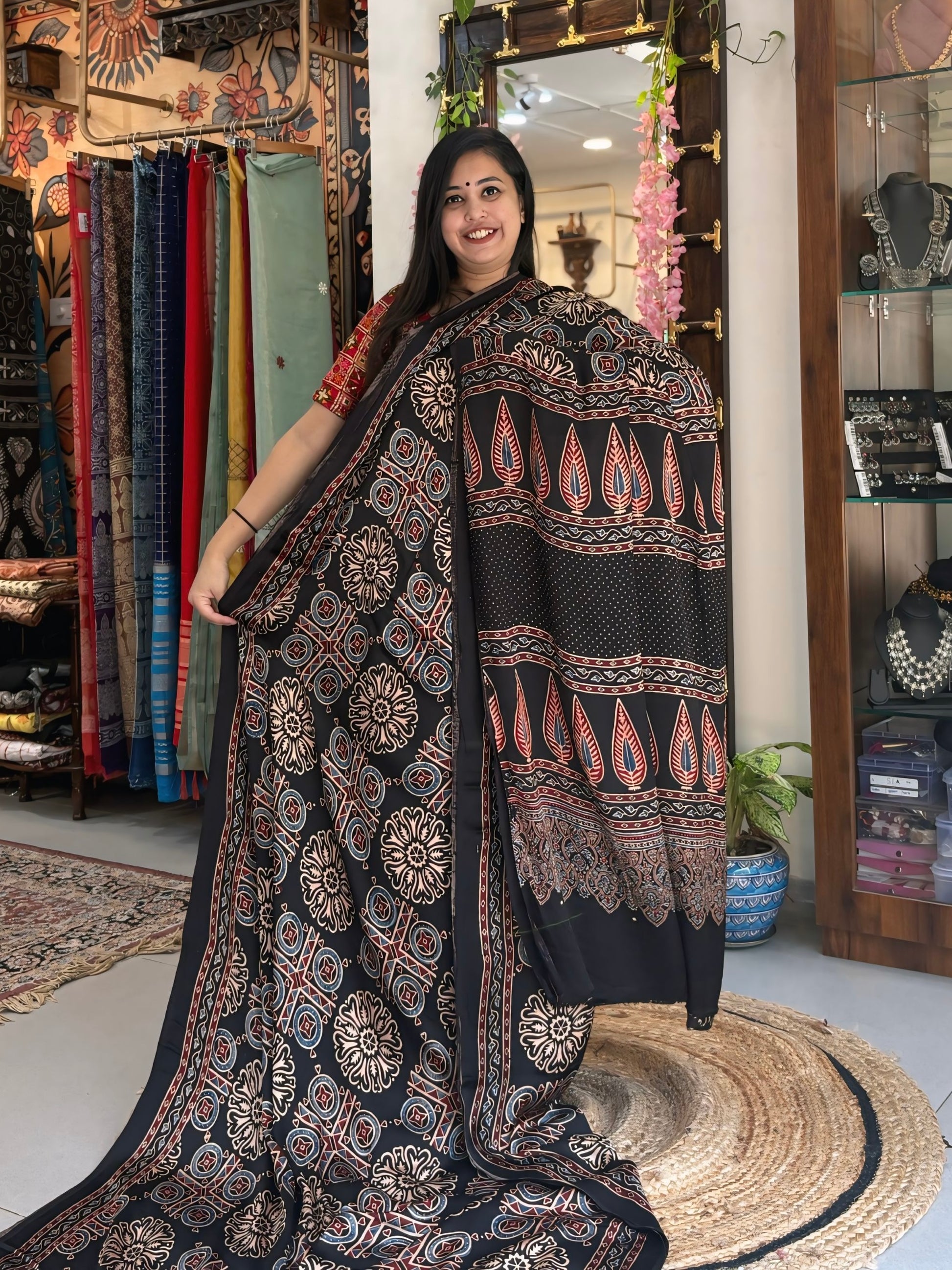 Nakhsh - Pure Ajrak Modal Silk