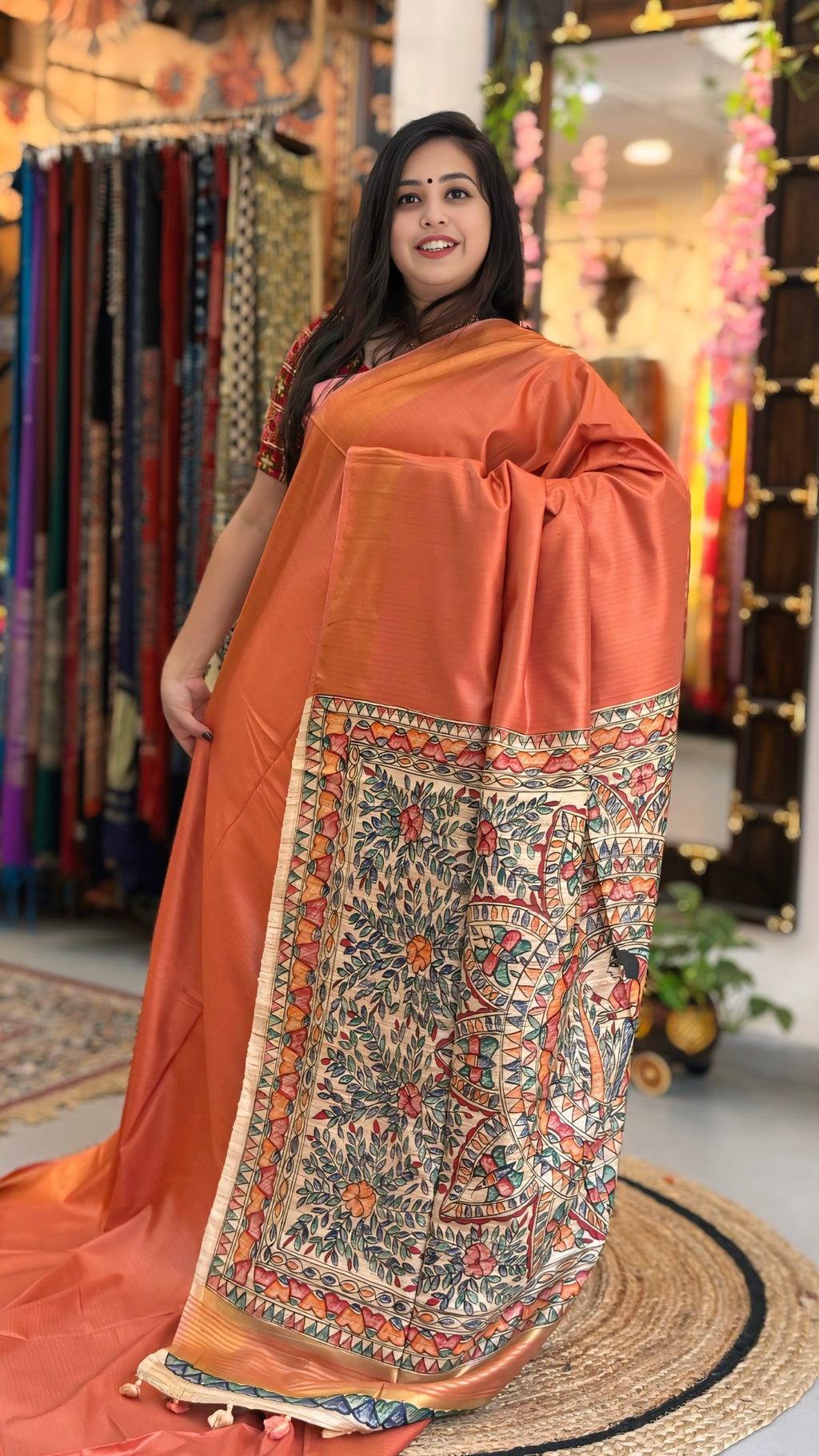 Maithili - Madhubani Silk Saree