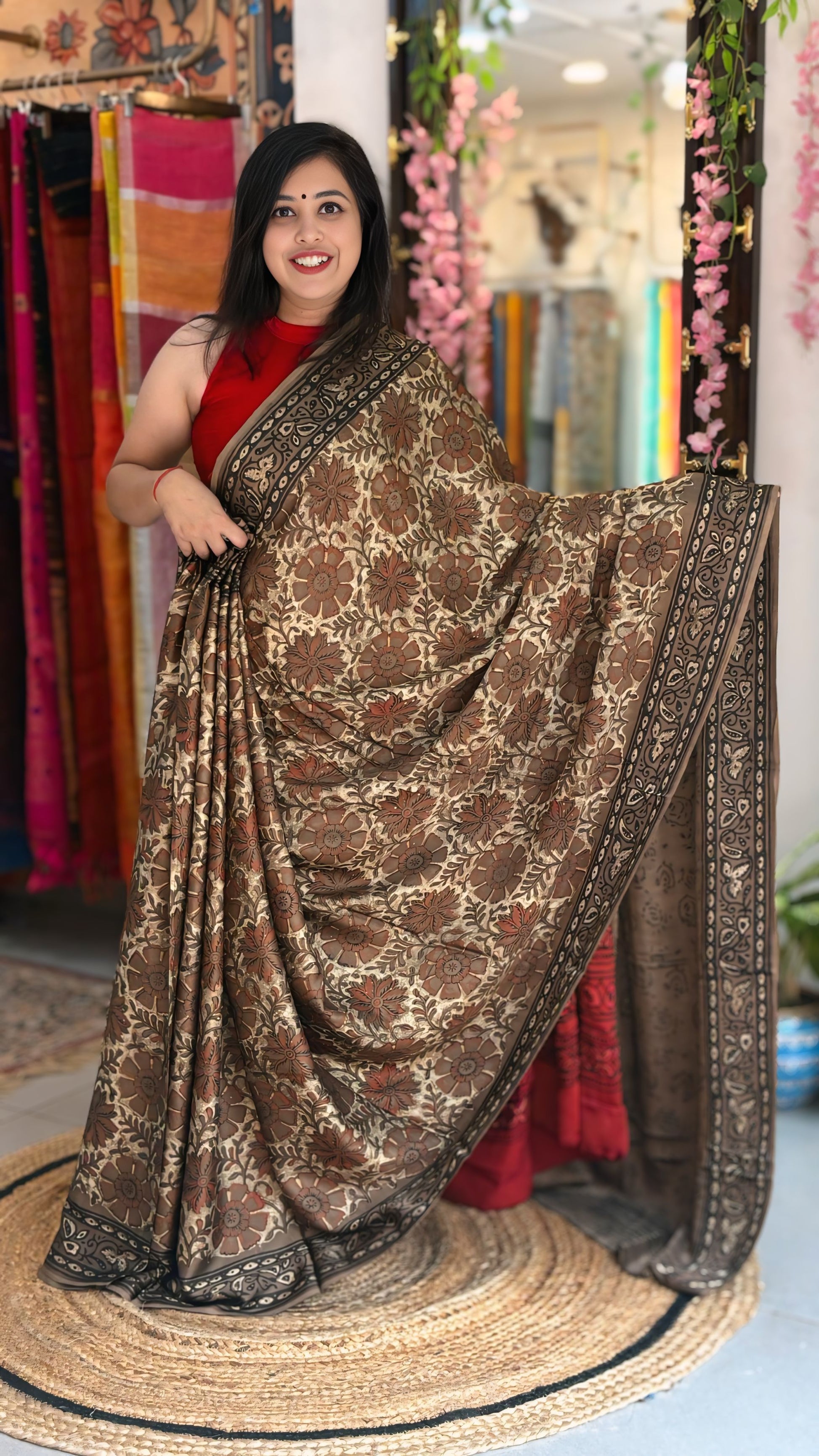 Zarina - Pure Ajrak Modal Silk