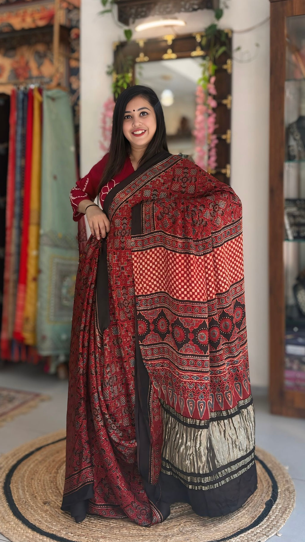 Shrusti - Pure Ajrak Modal Silk