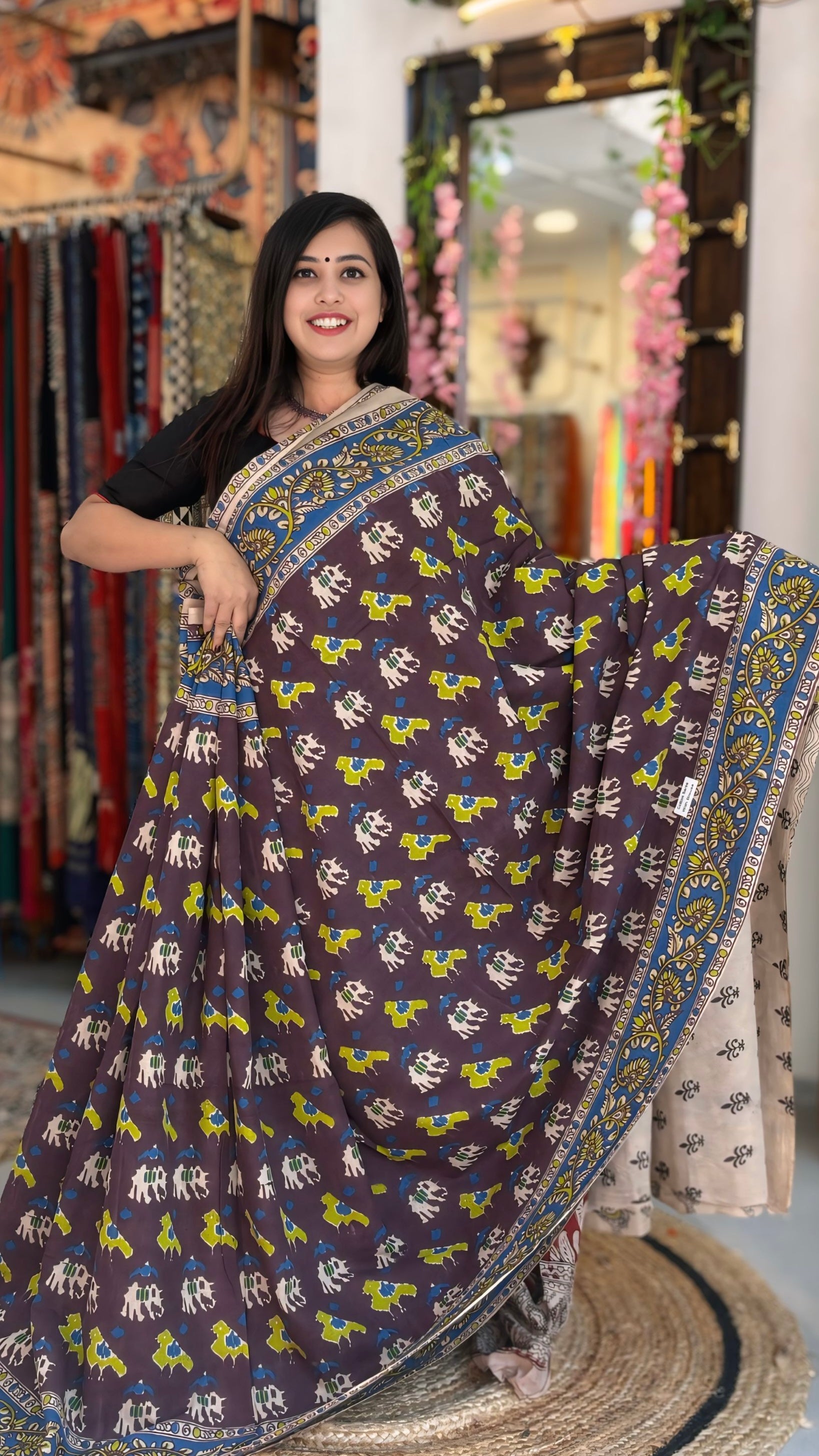 Sarayu - Cotton Kalamkari
