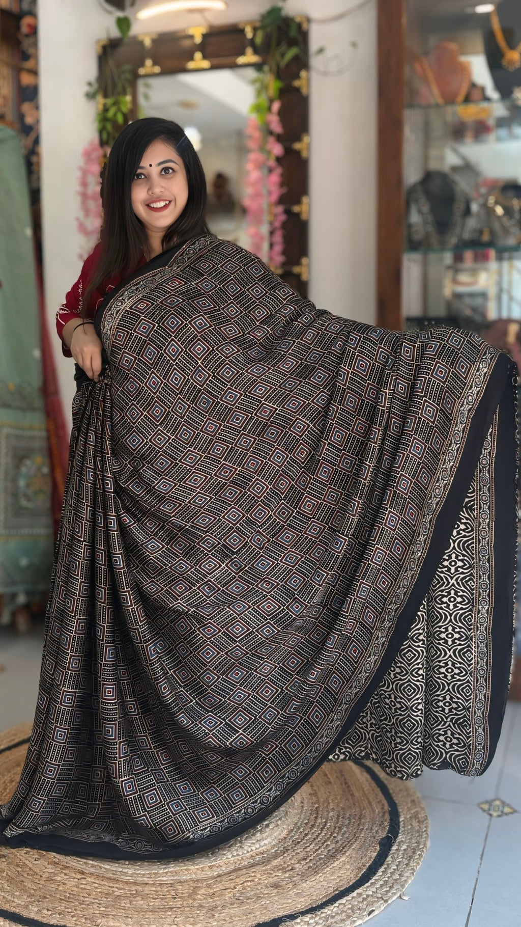 Saanjh - Pure Ajrak Modal Silk