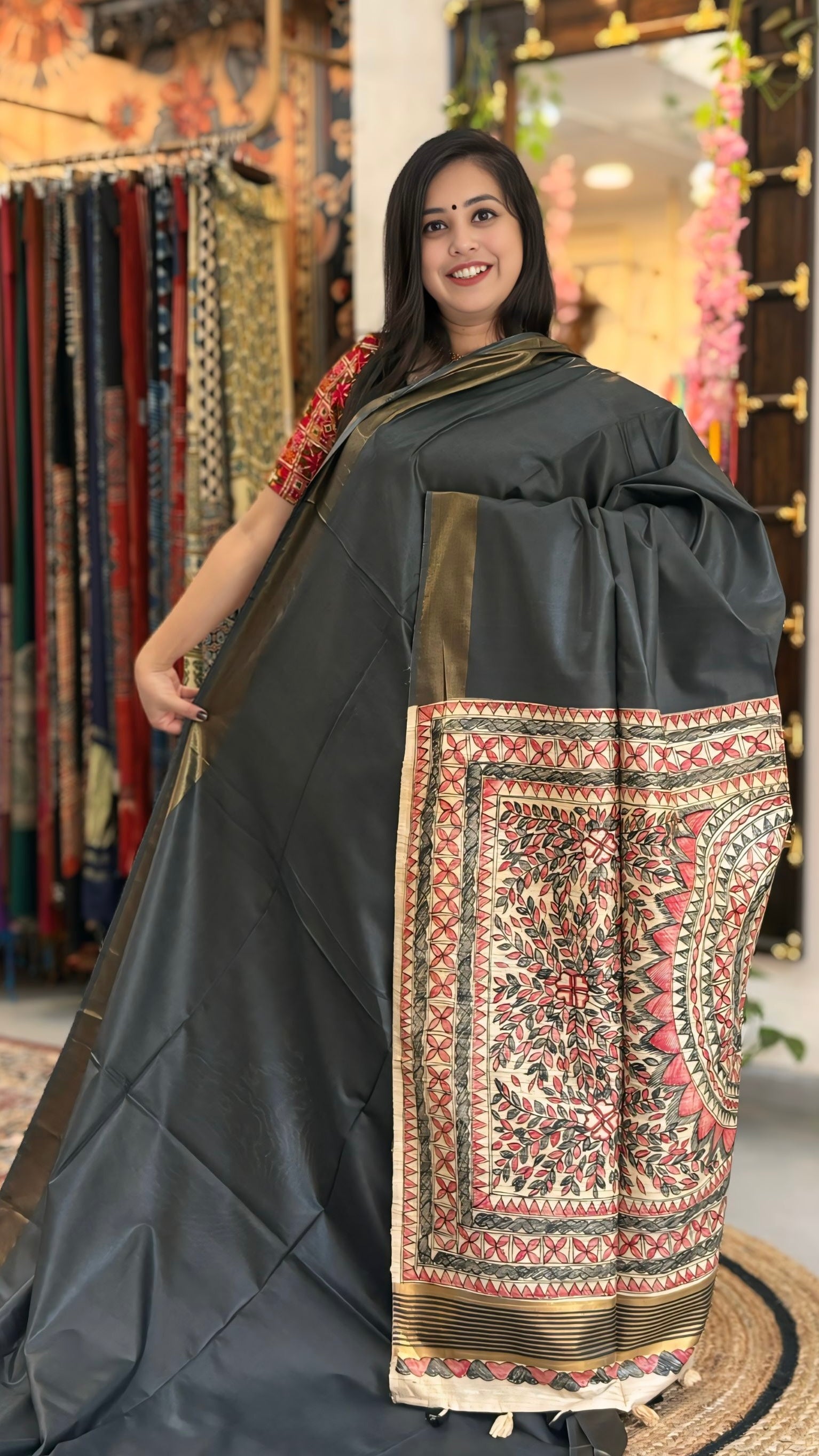 Mithila - Madhubani Silk Saree