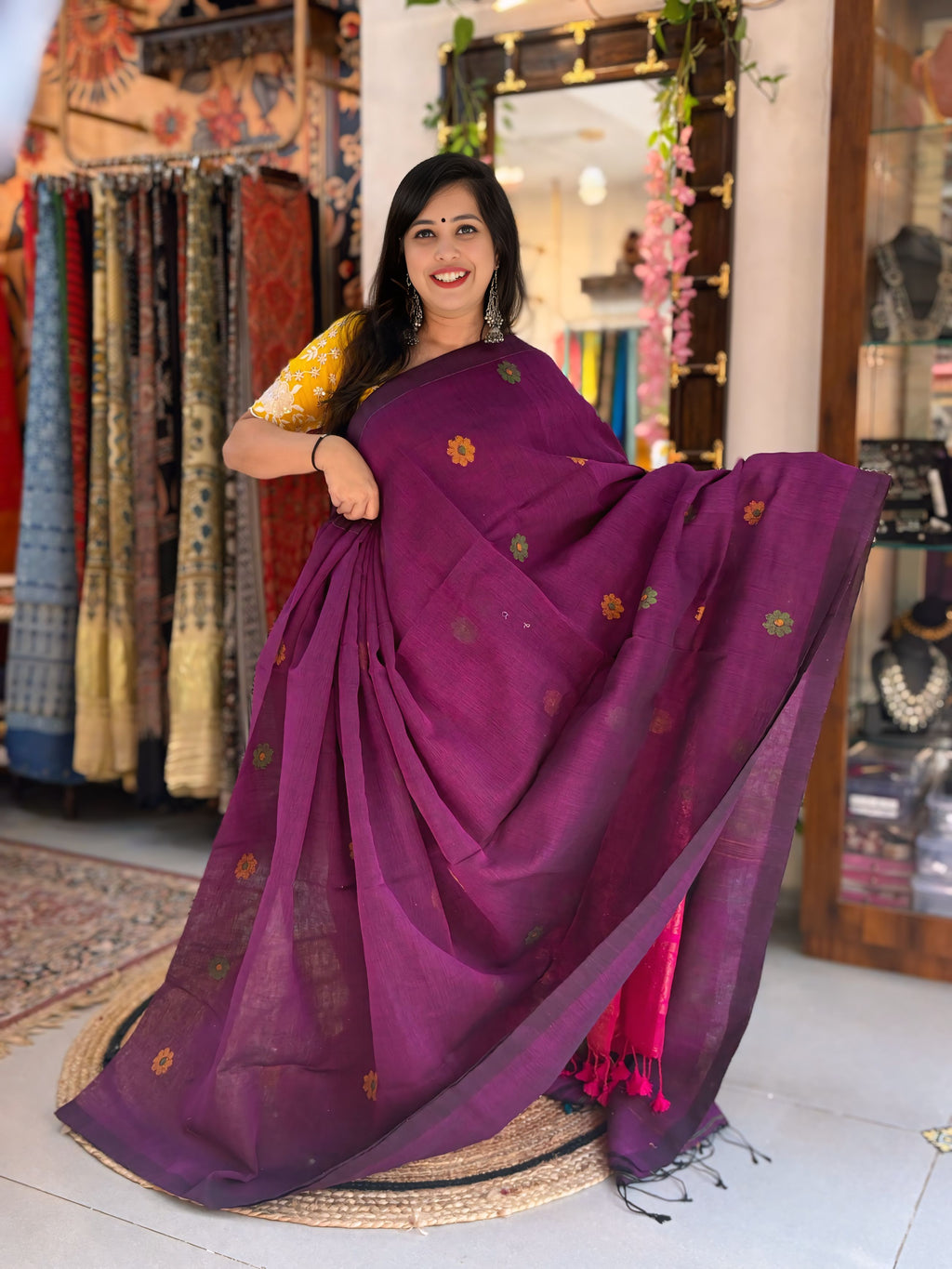 Kesarika - Khadi Banarasi Saree