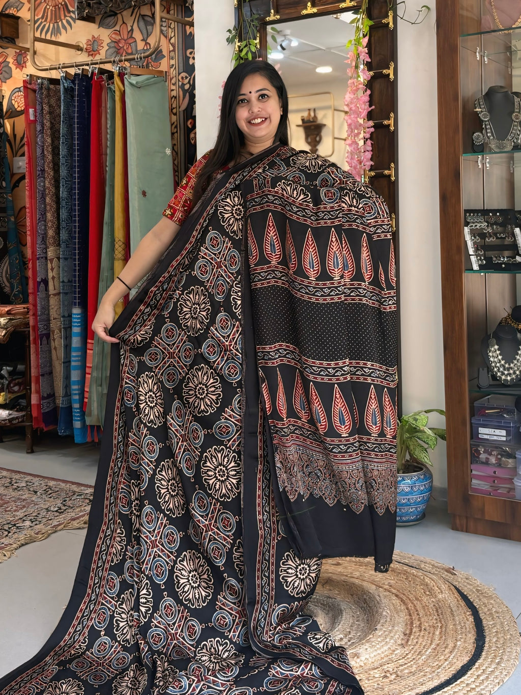 Nargis - Pure Ajrak Modal Silk