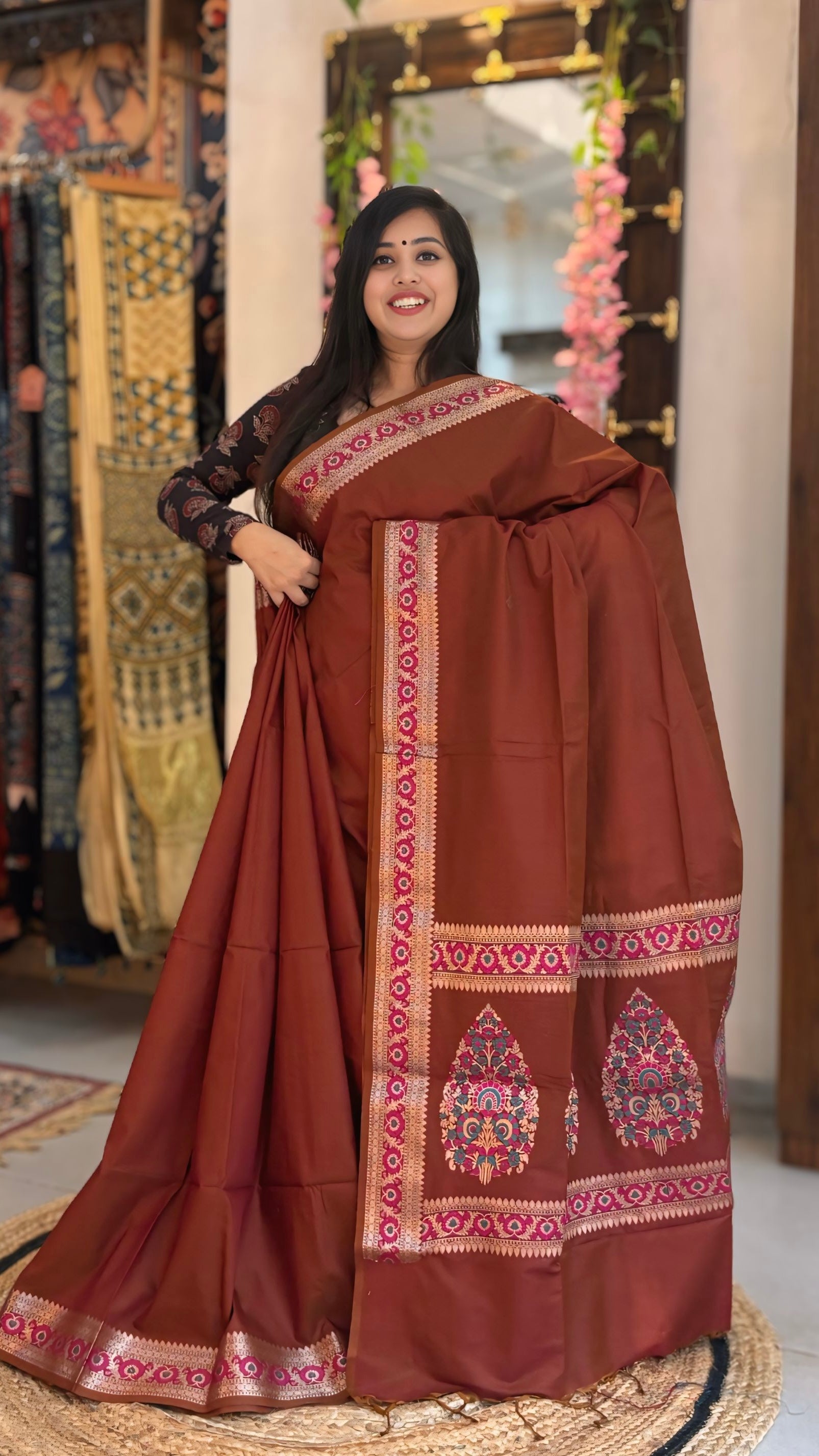 Hemika - Muga Silk Saree