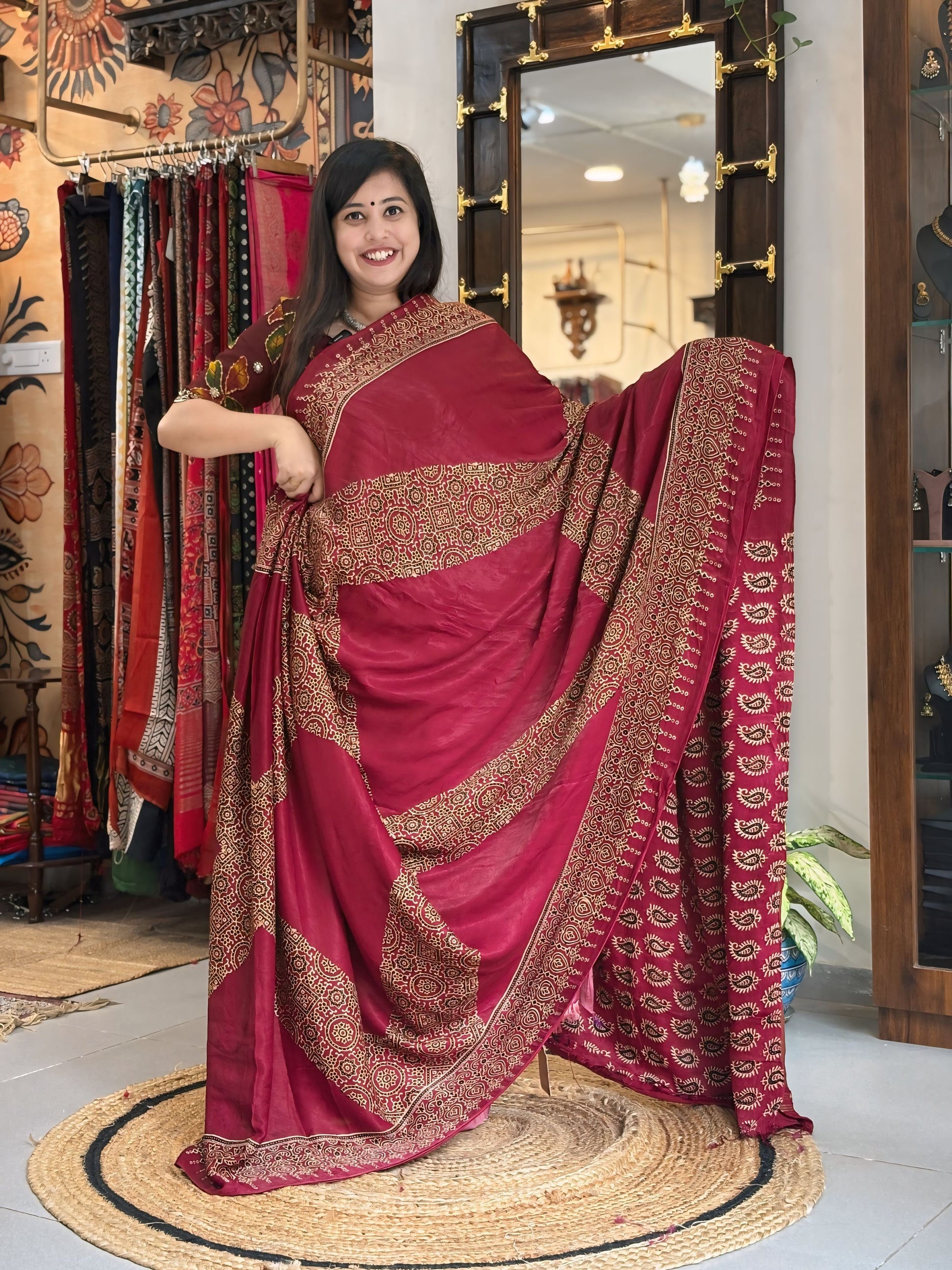 Shobha - Pure Ajrak Modal Silk