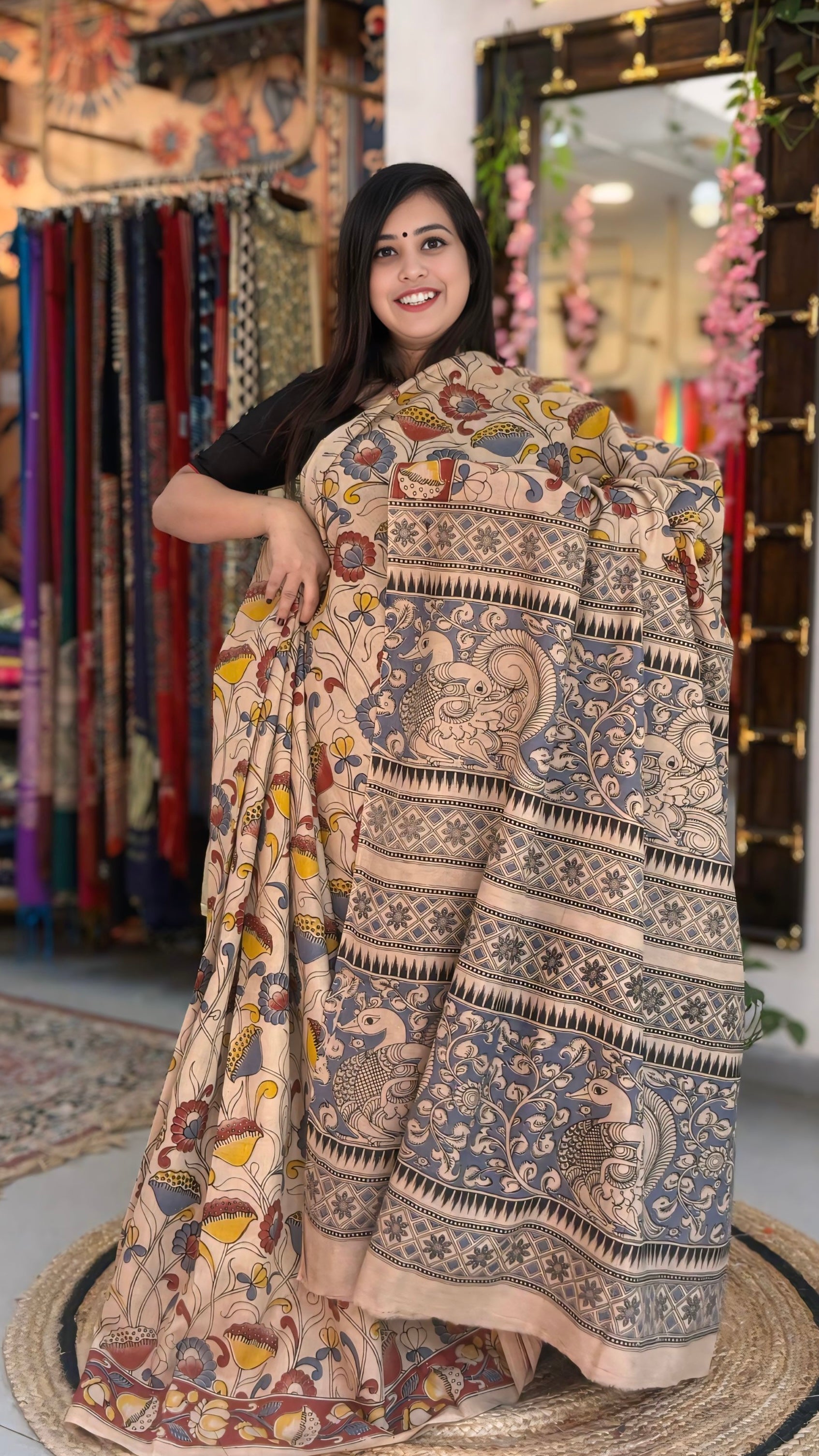 Indira - Cotton Kalamkari