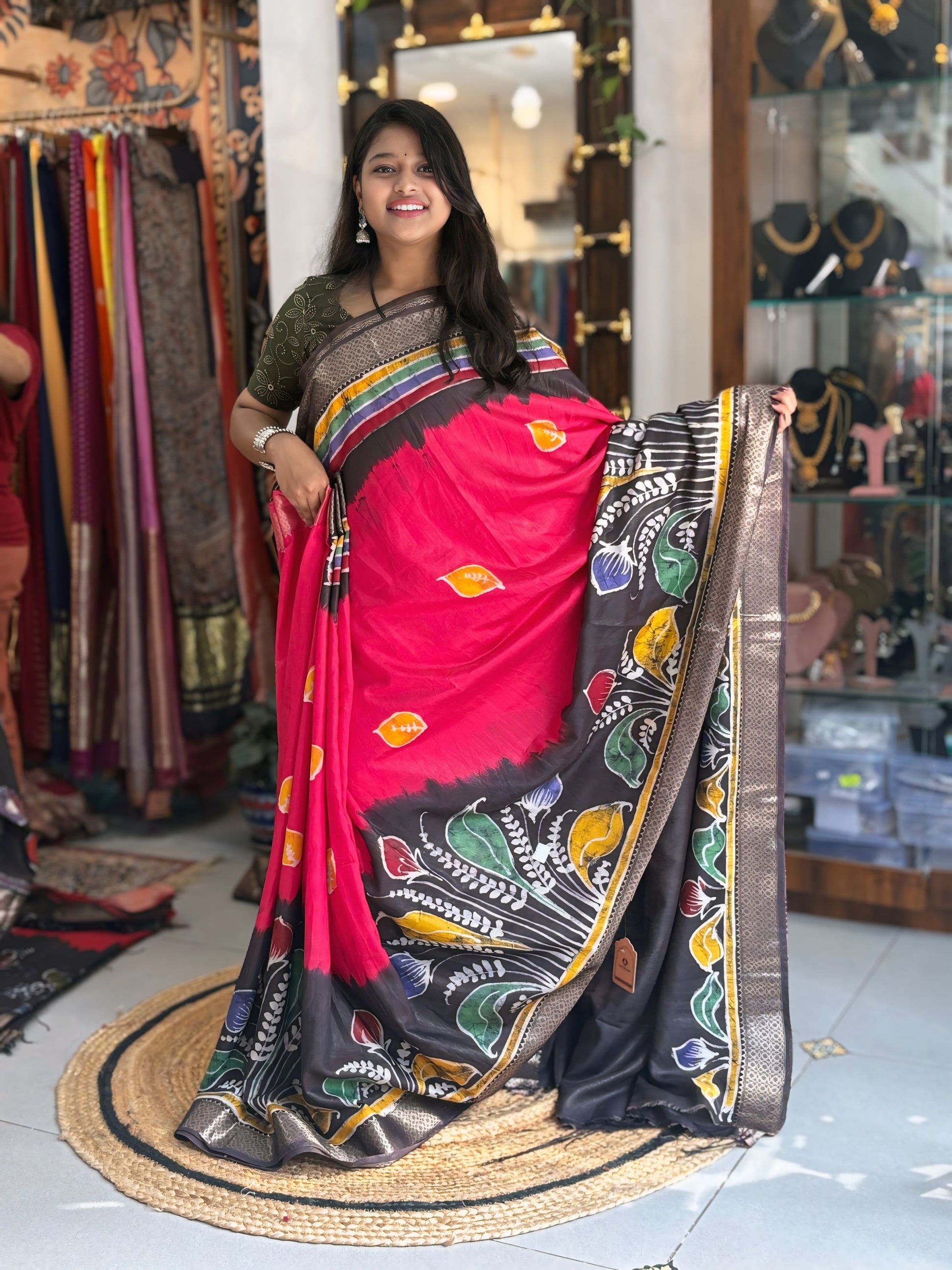 Batik Raga - Hand Batik Maheshwari Saree