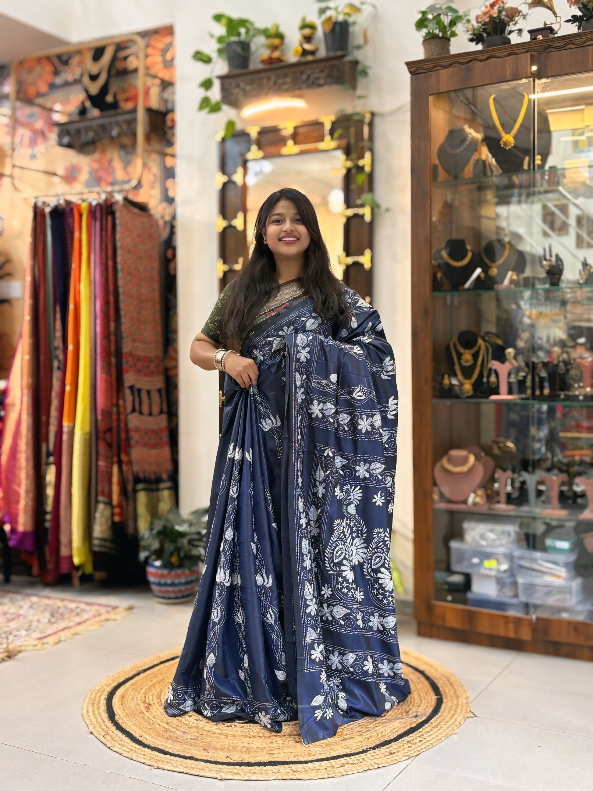 Deepanjali - Katha Dupian Silk Saree
