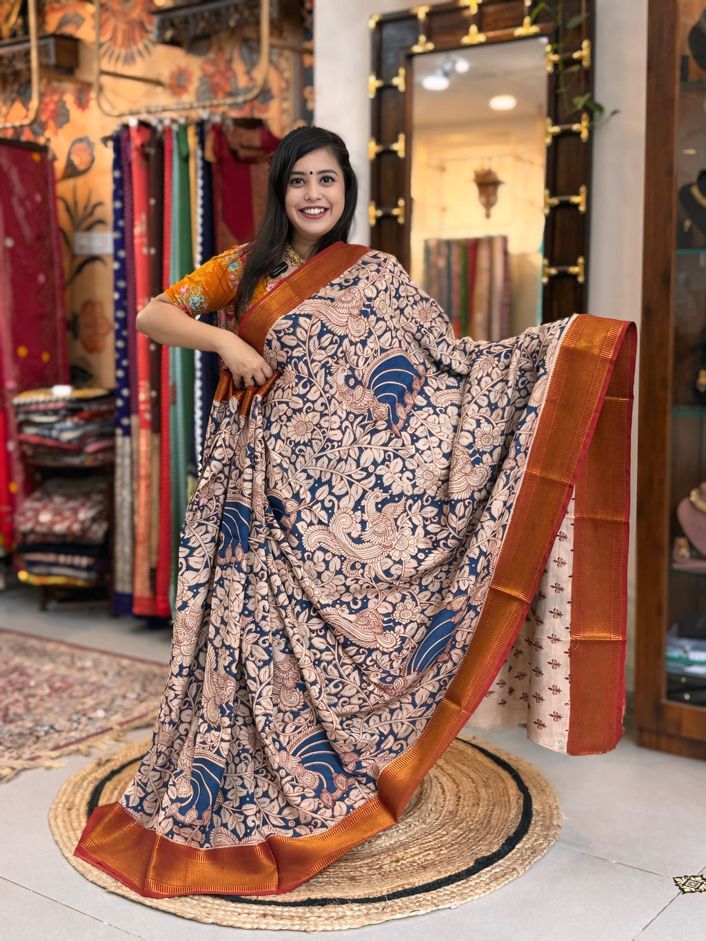 Nazreen
- Kalamkari Nizam Heavy Border