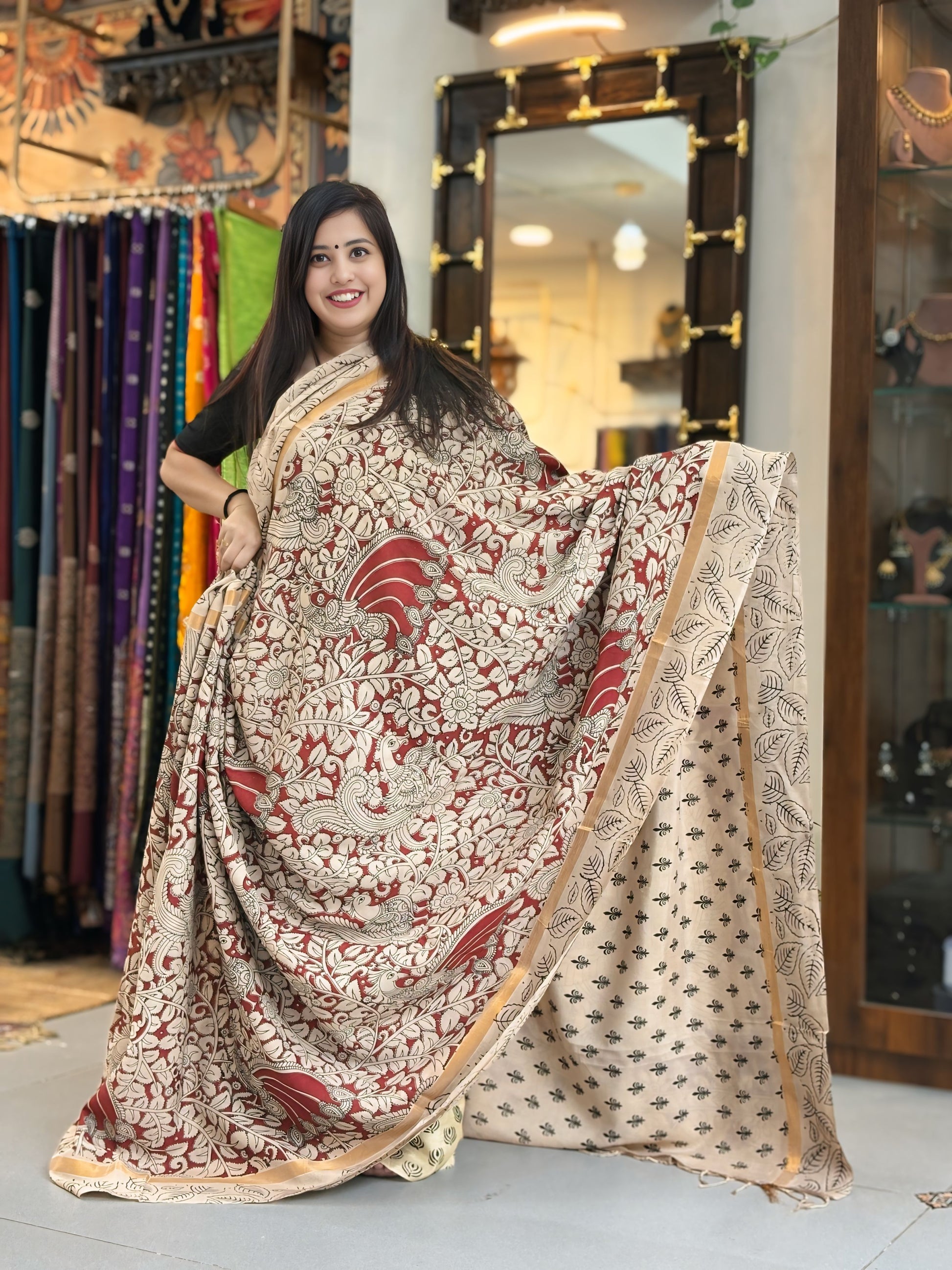Kalamkari Nellore Silk 1003
