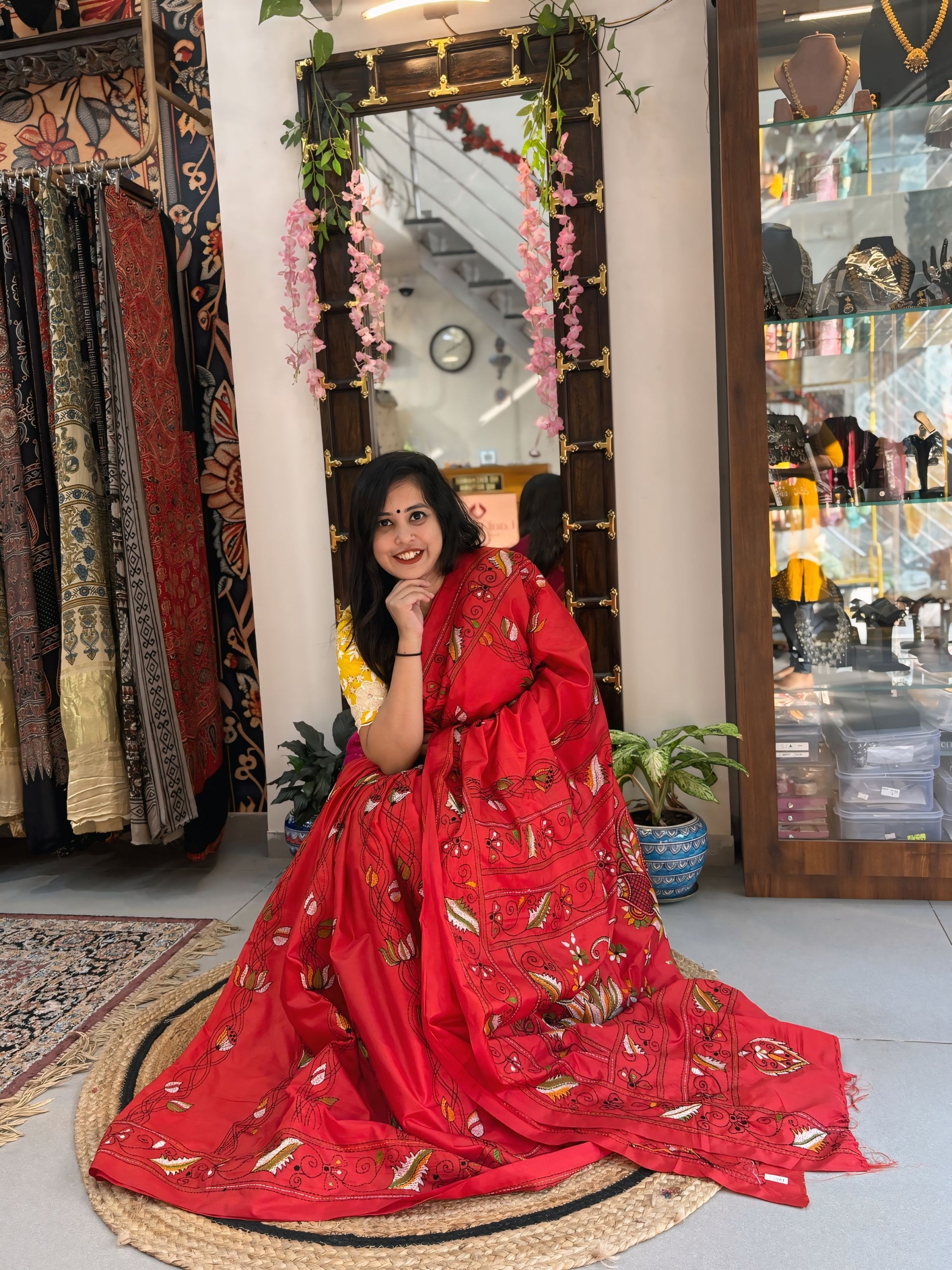 Ratna - Katha Dupian Silk Saree