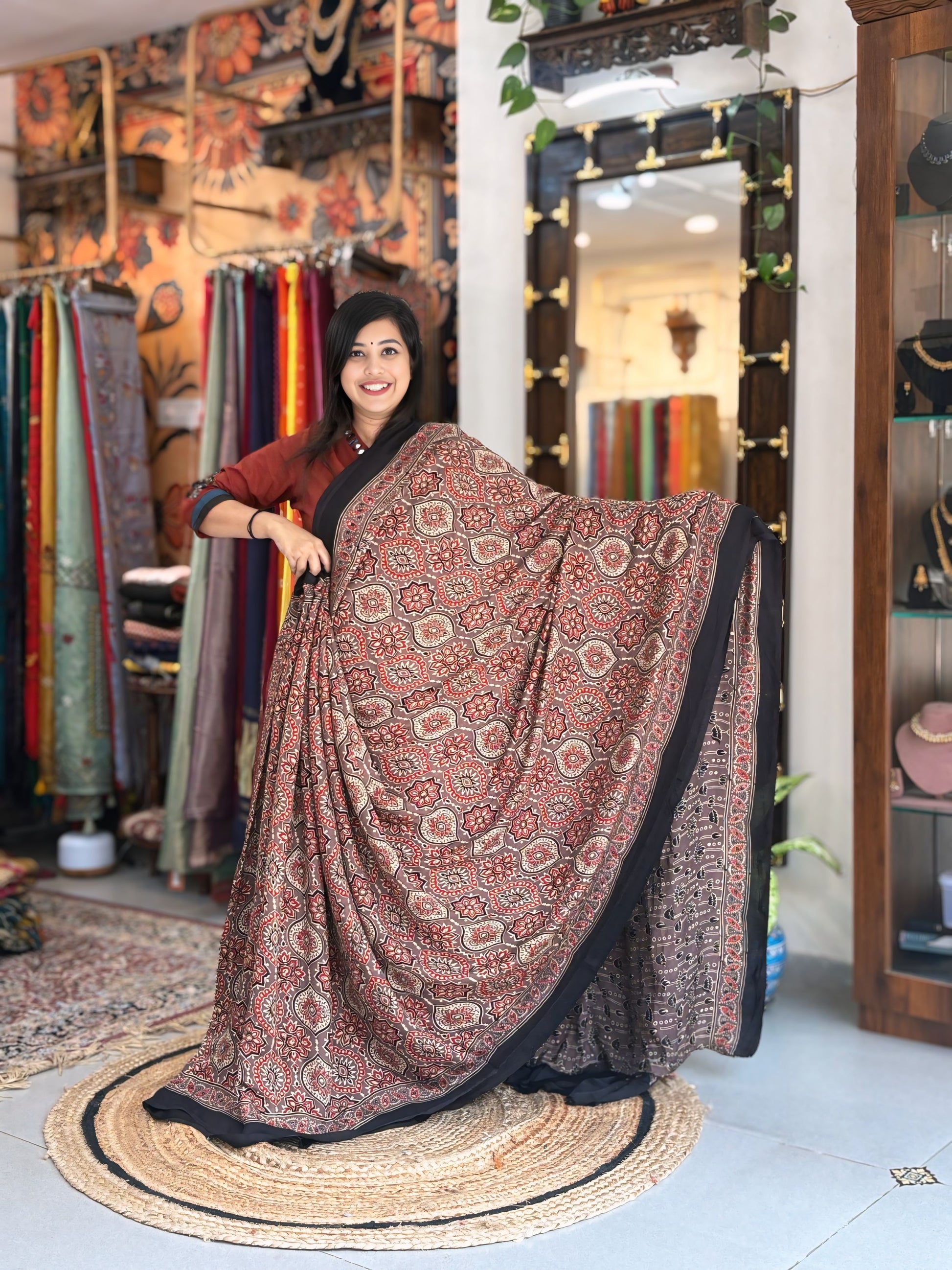 Indira - Ajrakh Modal without  Lakripatta