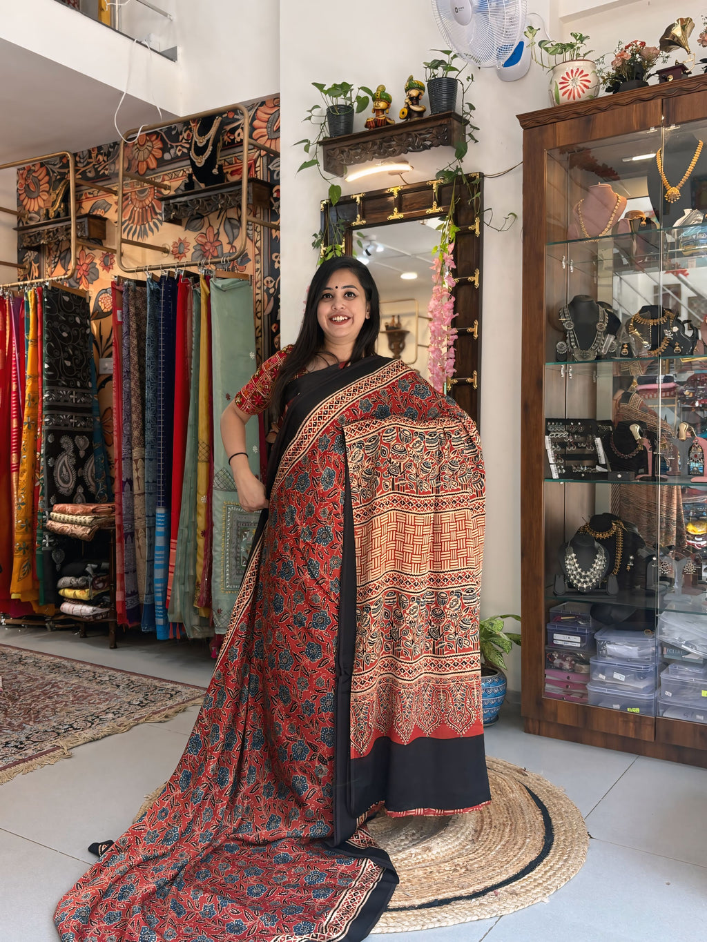 Zari - Pure Ajrak Modal Silk