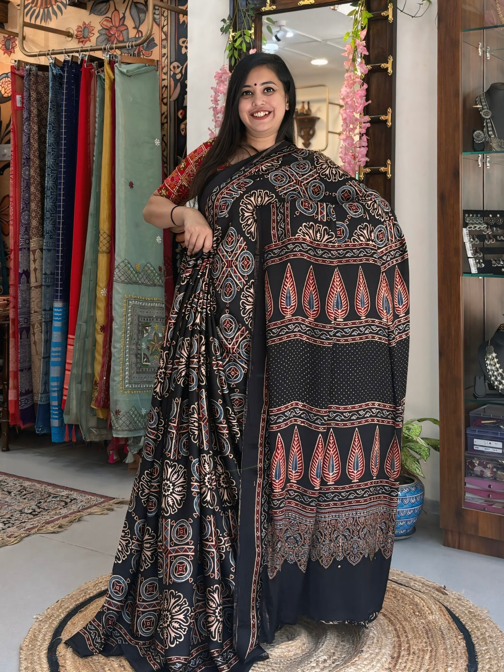 Nargis - Pure Ajrak Modal Silk