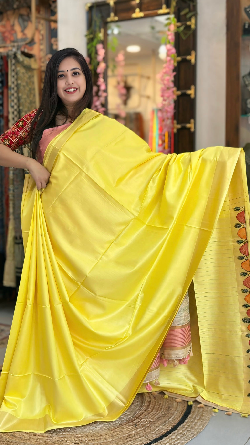 Nandini - Madhubani Silk Saree