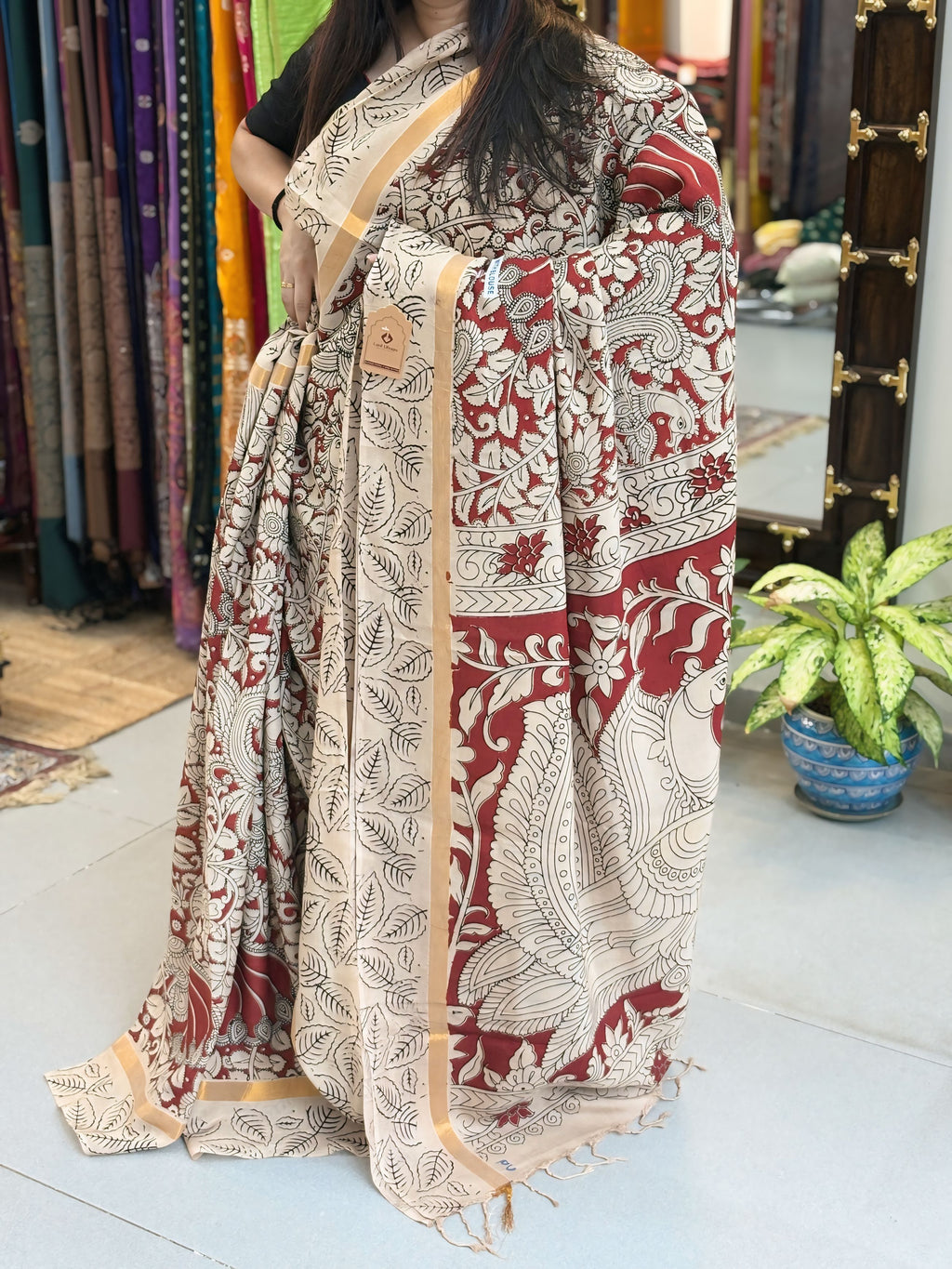 Kalamkari Nellore Silk 1003
