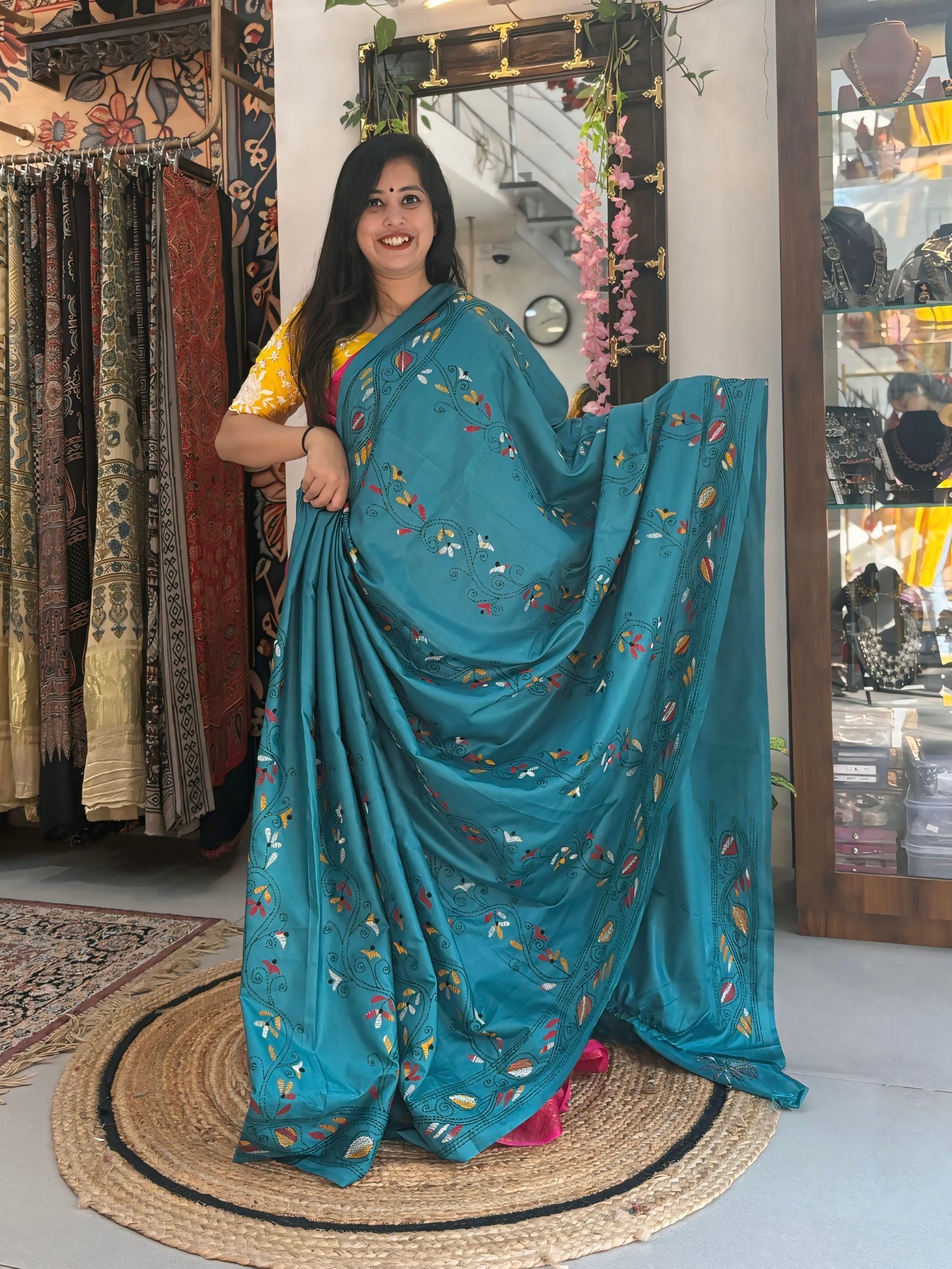 Sugandha - Katha Dupian Silk Saree