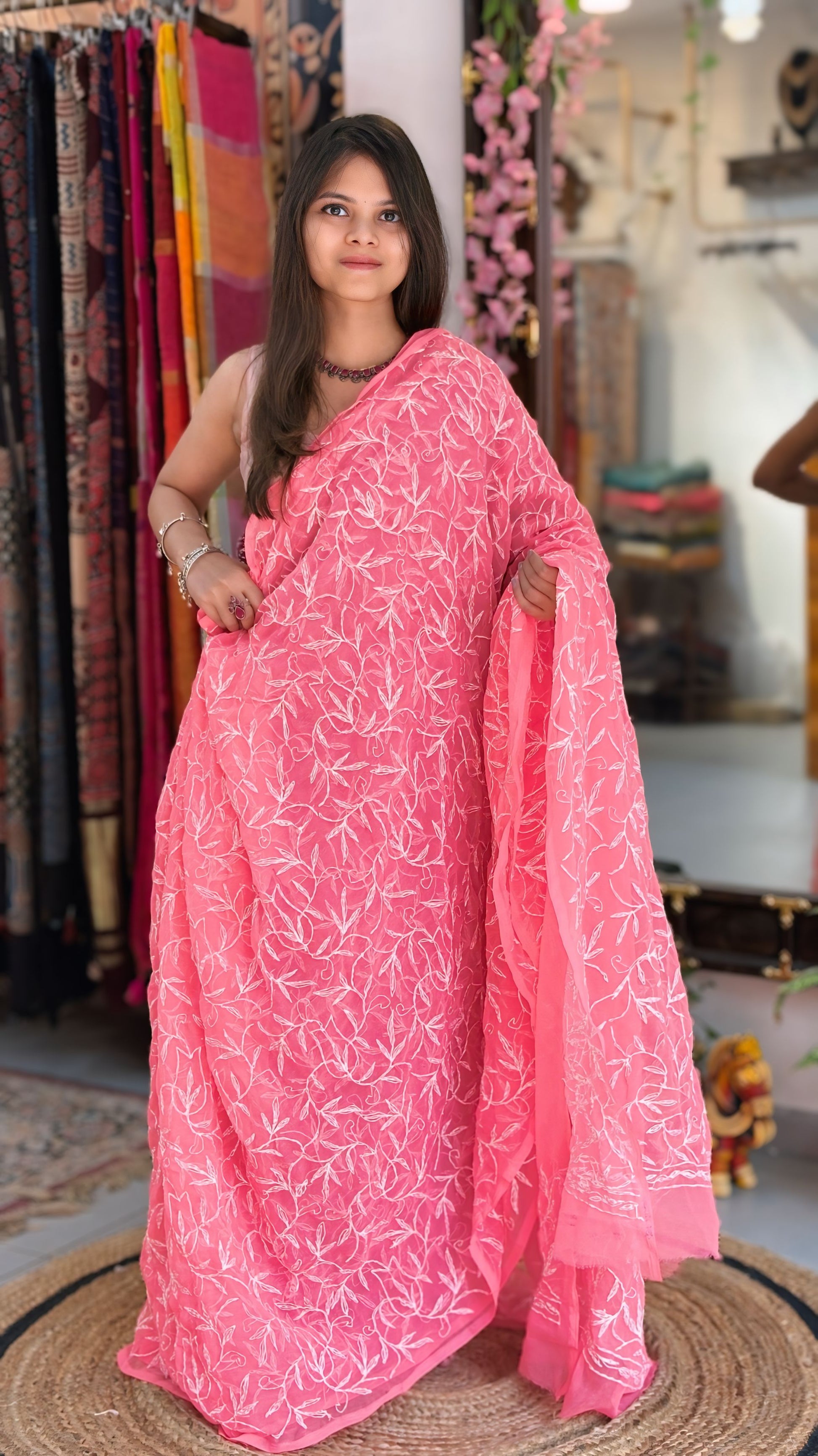 Aarzoo - Chikankari Saree