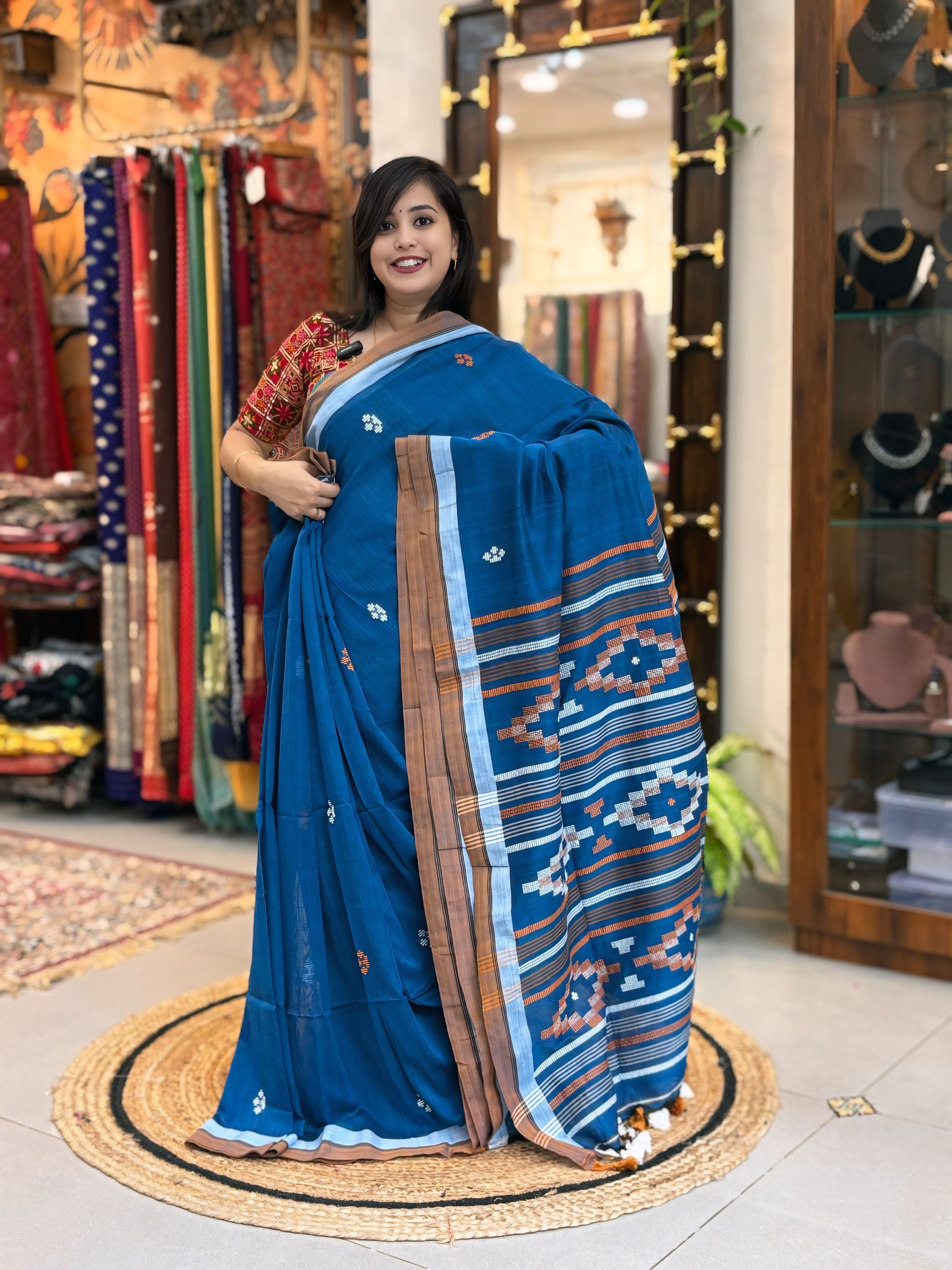 Varnika - Bhujori Khadi Cotton Saree