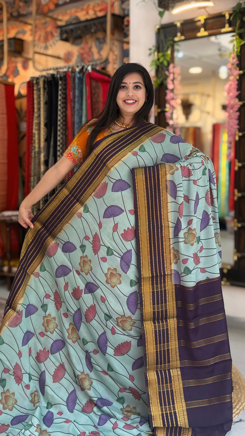 Saanvi
 – Crepe Silk Saree