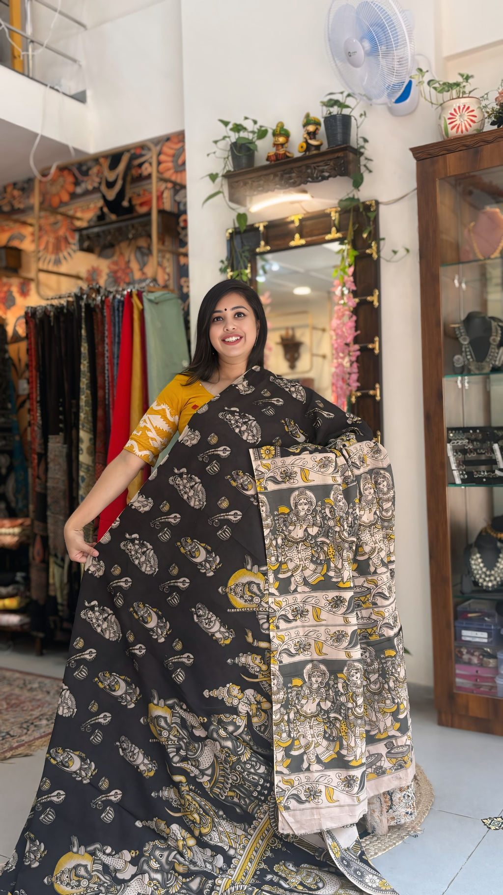 Mayura - Cotton Kalamkari