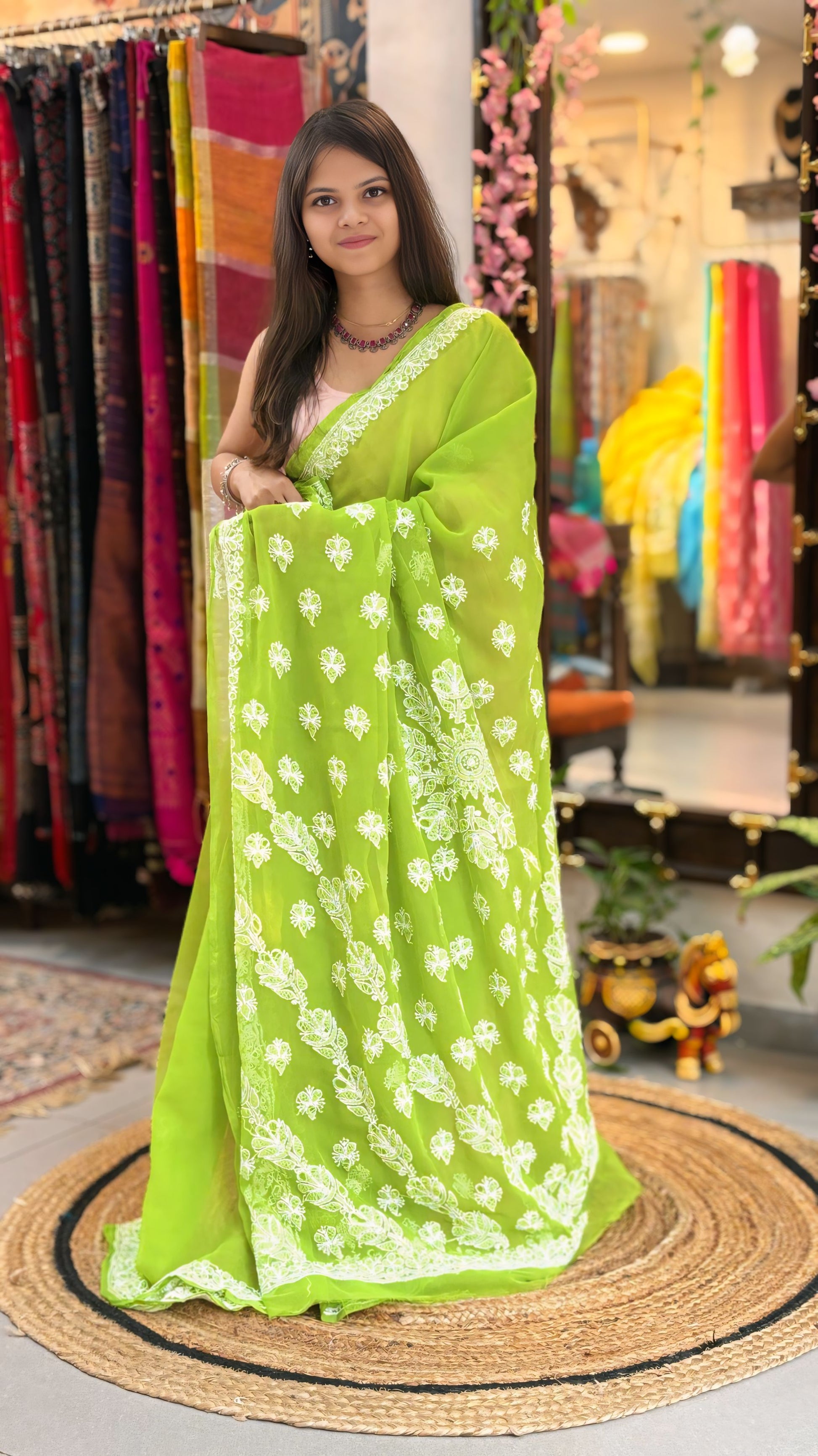 Aafreen - Chikankari Saree