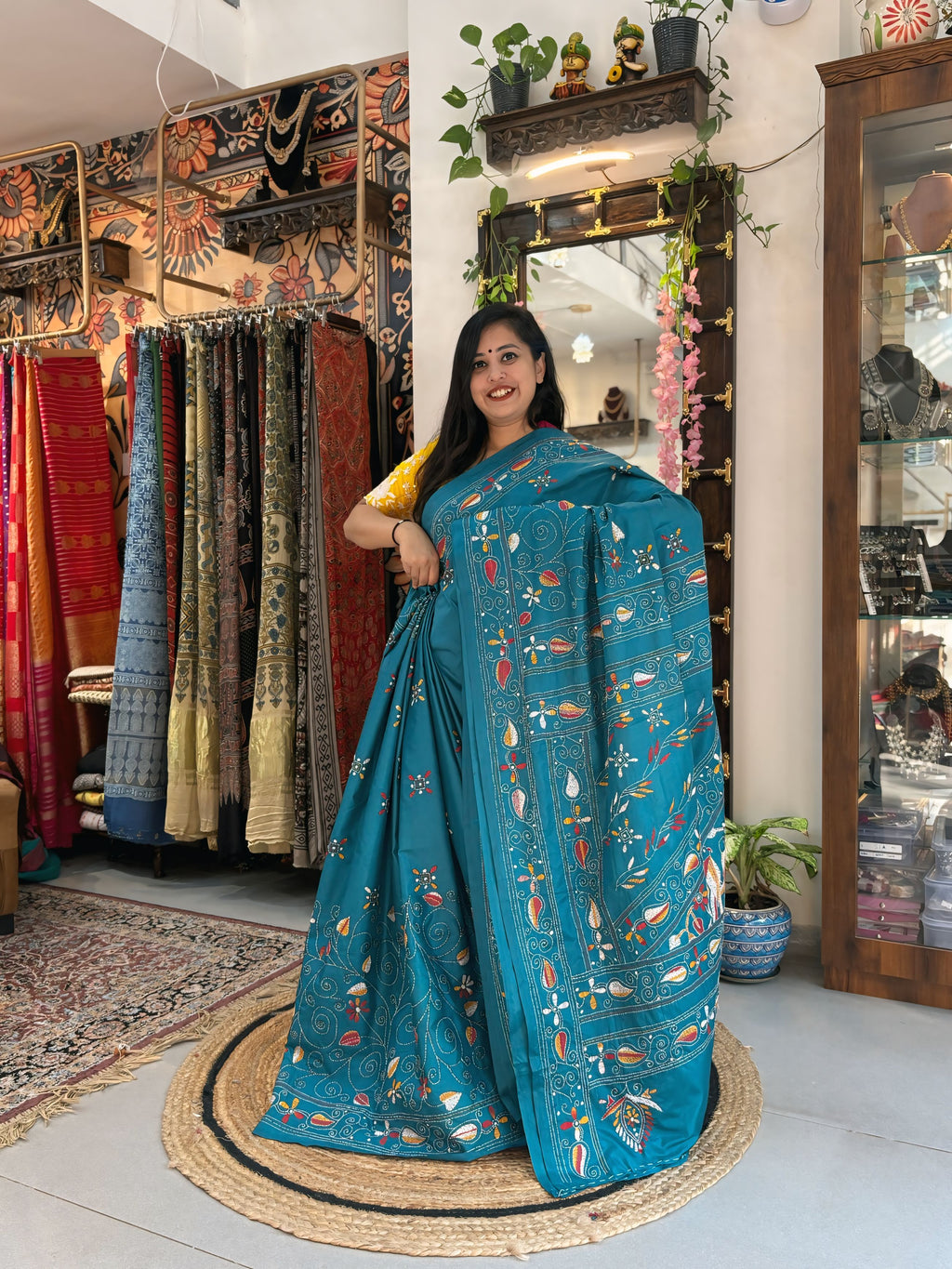 Durian Katha - Katha Dupian Silk Saree